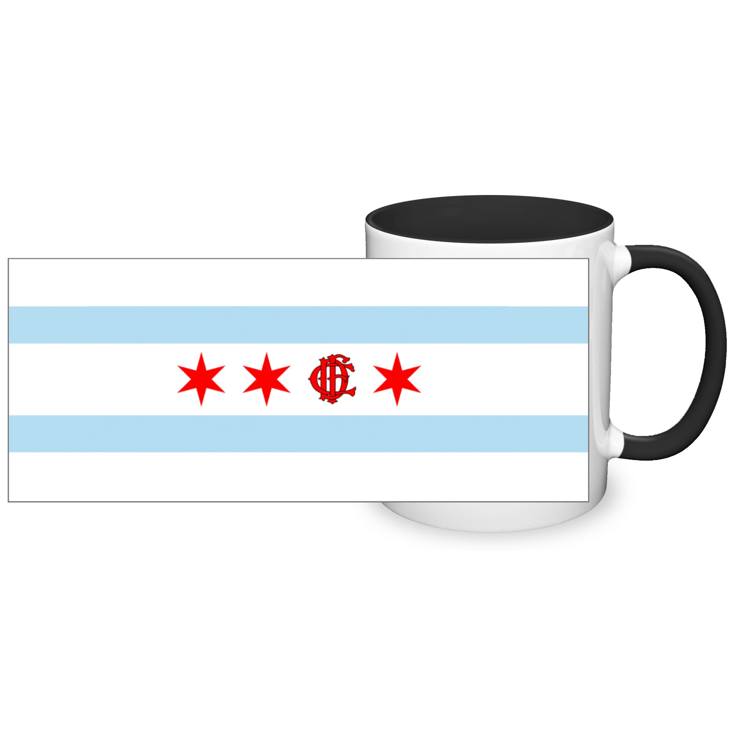 Chicago FD/EMT Flag 2 Tone 11oz Mug
