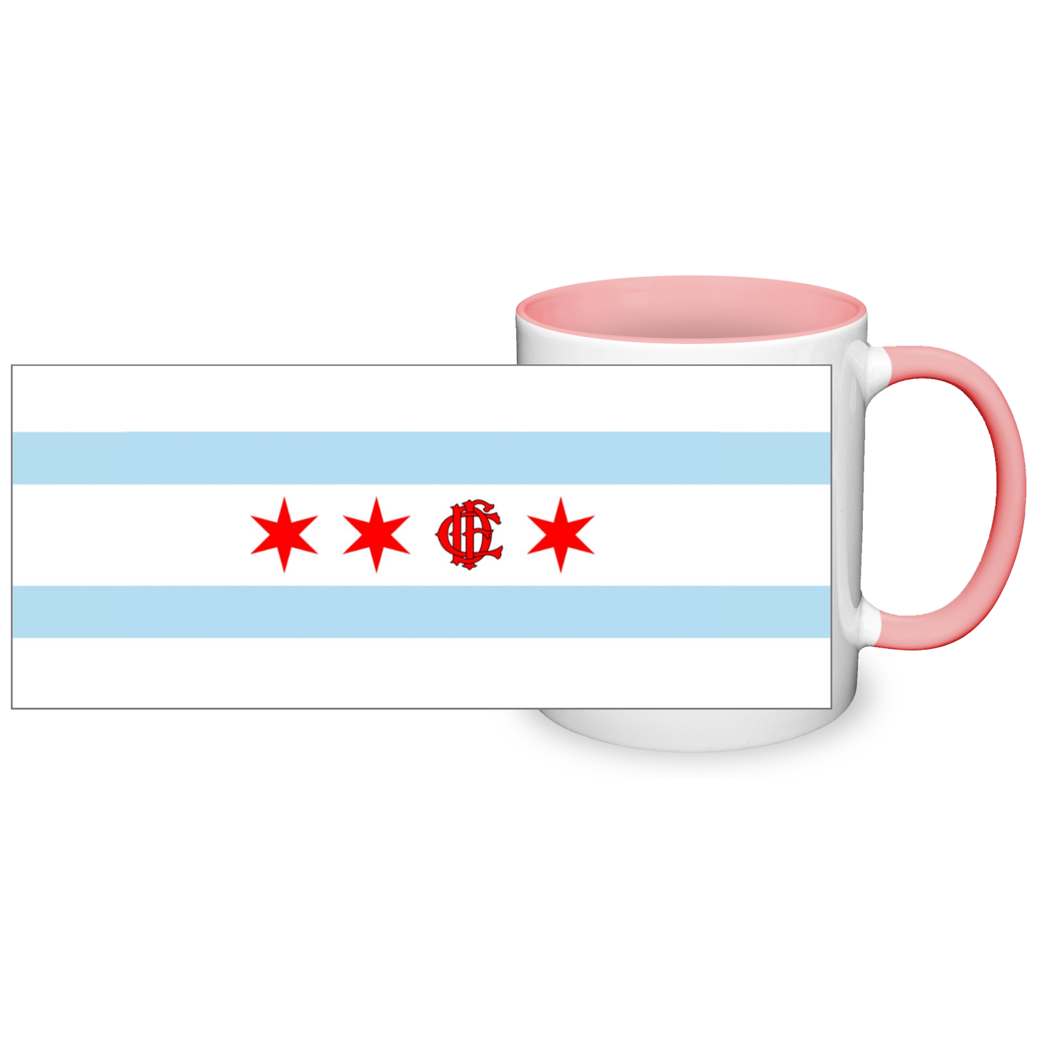 Chicago FD/EMT Flag 2 Tone 11oz Mug