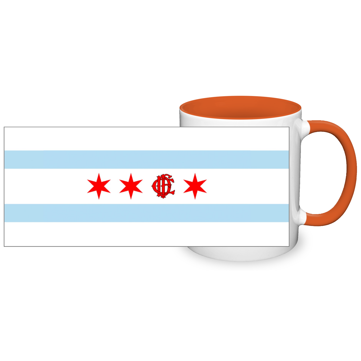Chicago FD/EMT Flag 2 Tone 11oz Mug