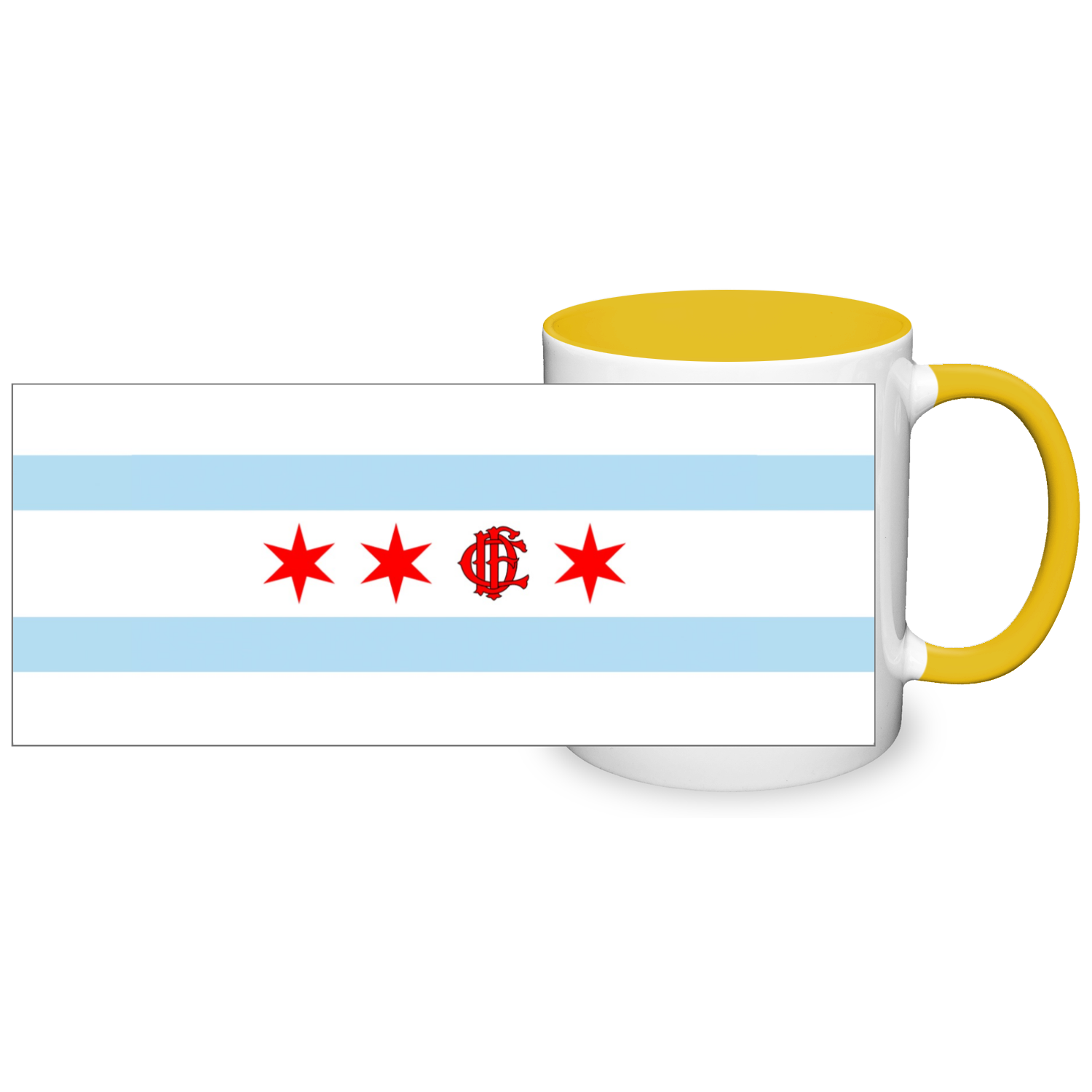 Chicago FD/EMT Flag 2 Tone 11oz Mug