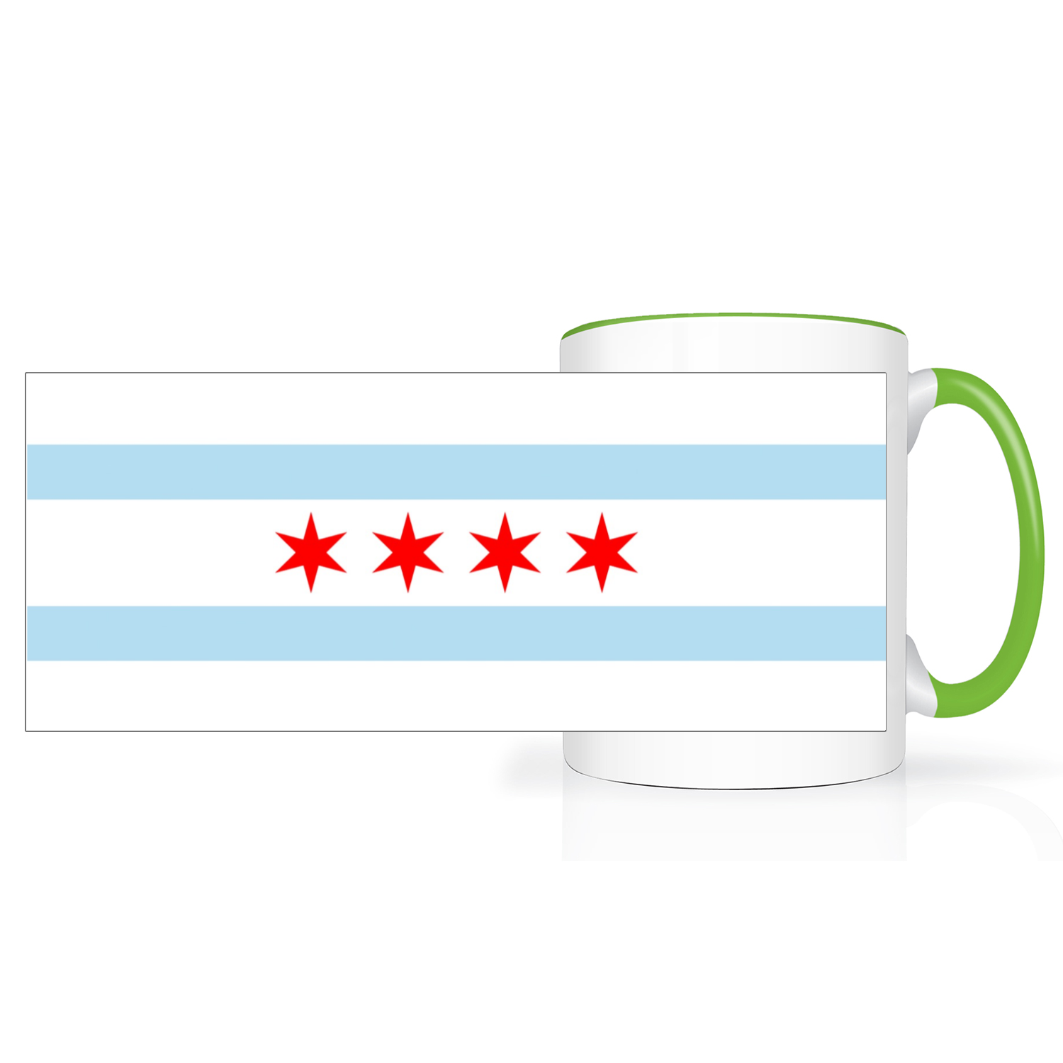 Chicago Flag 2 Tone 15oz Mug