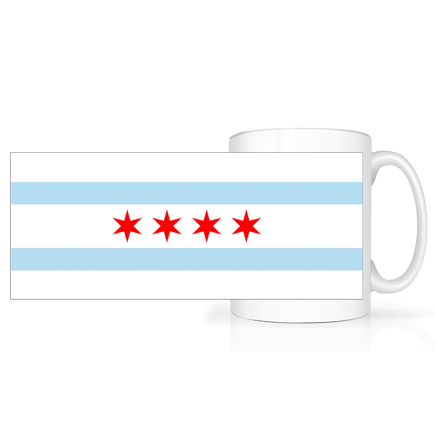 Chicago Flag 2 Tone 15oz Mug
