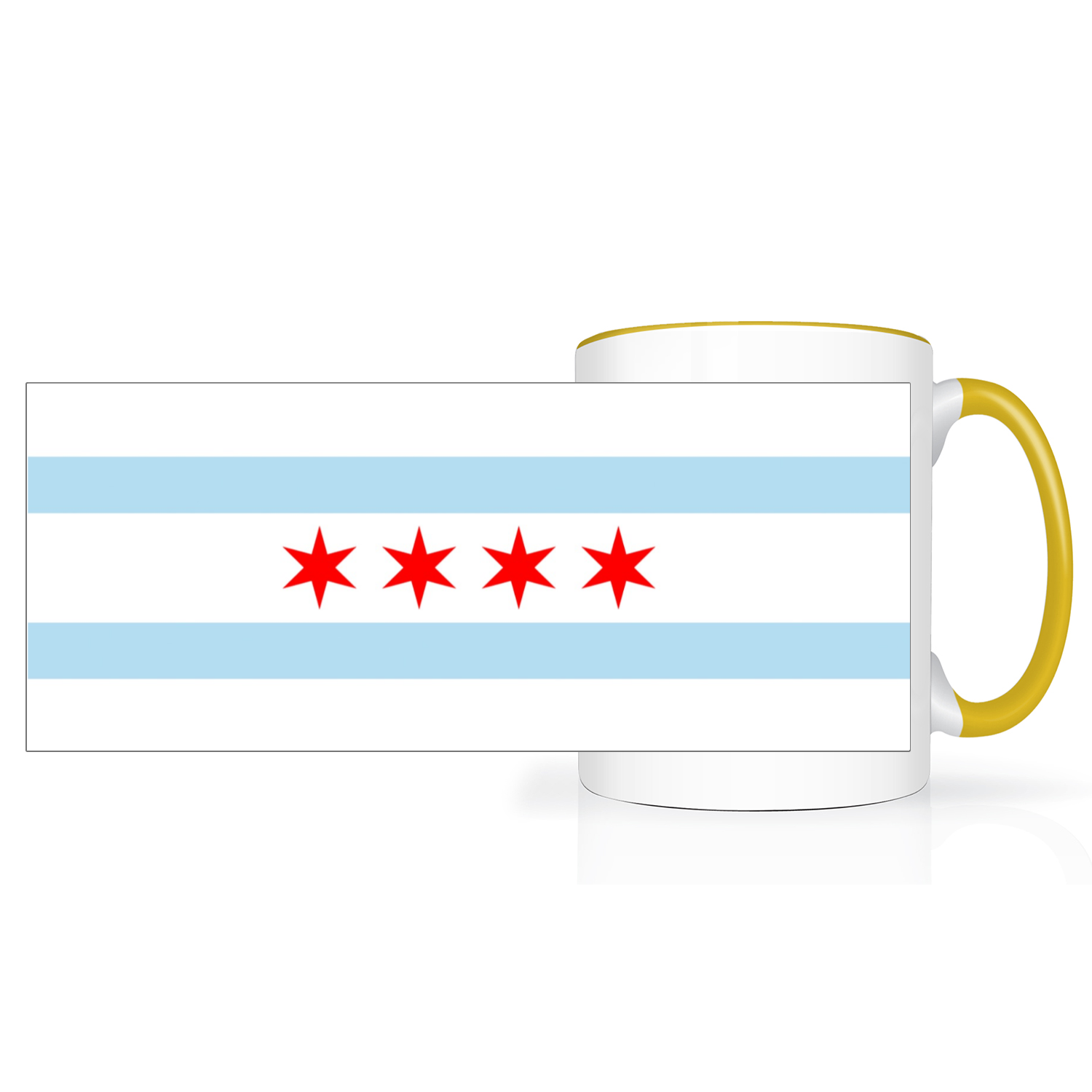 Chicago Flag 2 Tone 15oz Mug