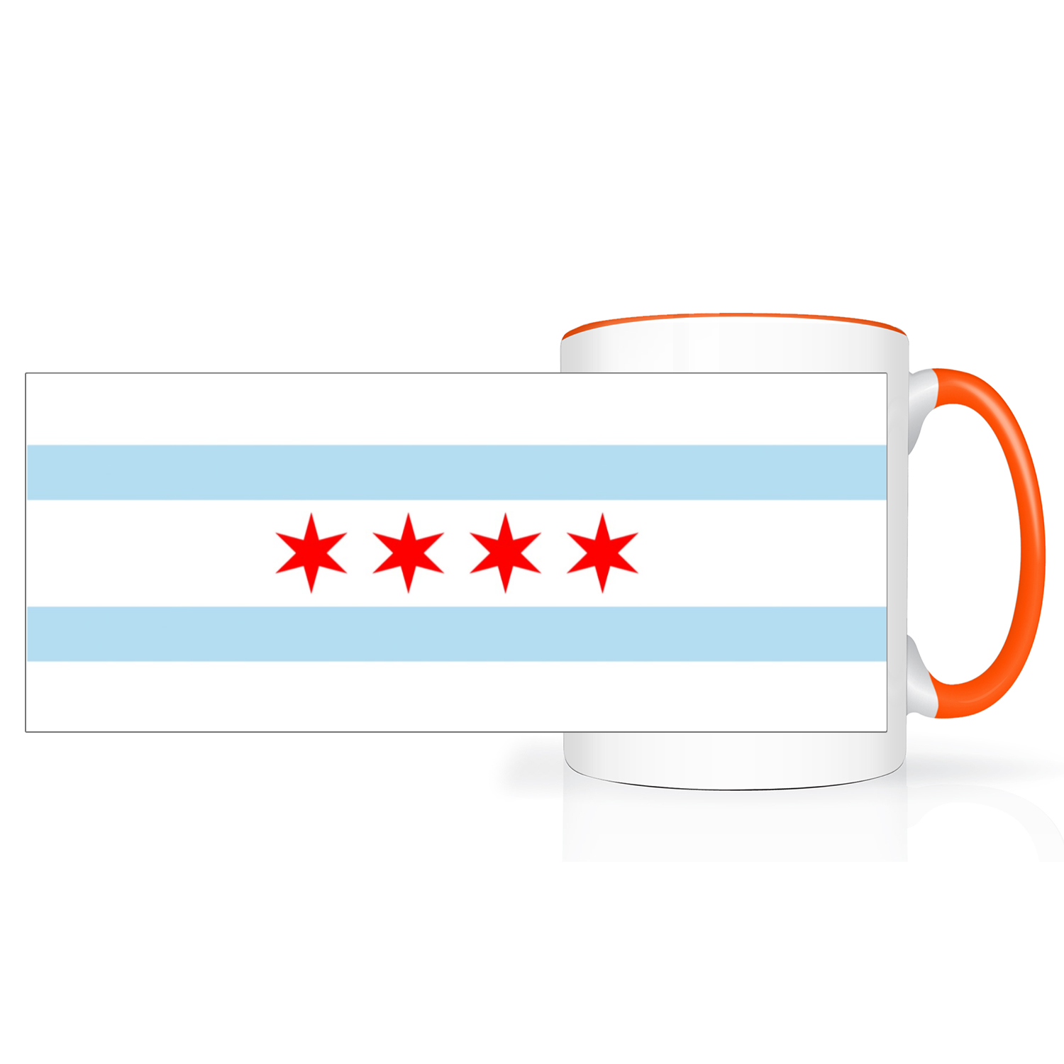 Chicago Flag 2 Tone 15oz Mug