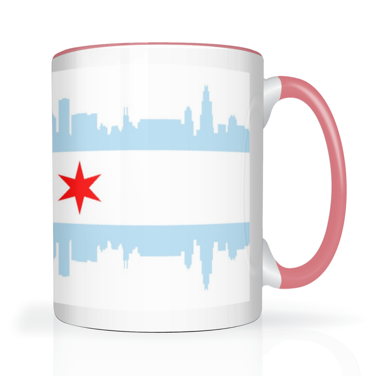 Chicago Skyline Flag 2 Tone 15oz Mug