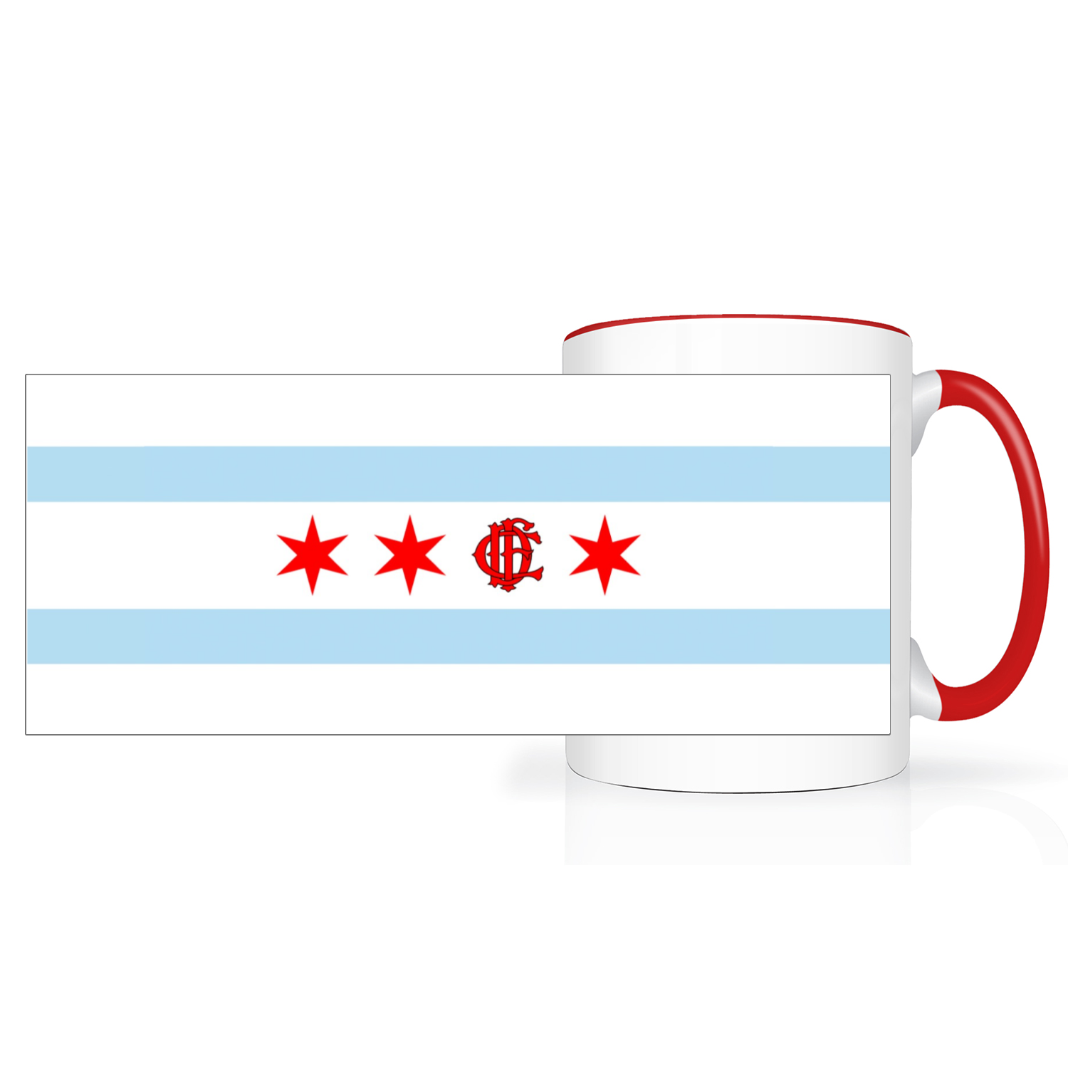 Chicago FD/EMT Flag 2 Tone 15oz Mug