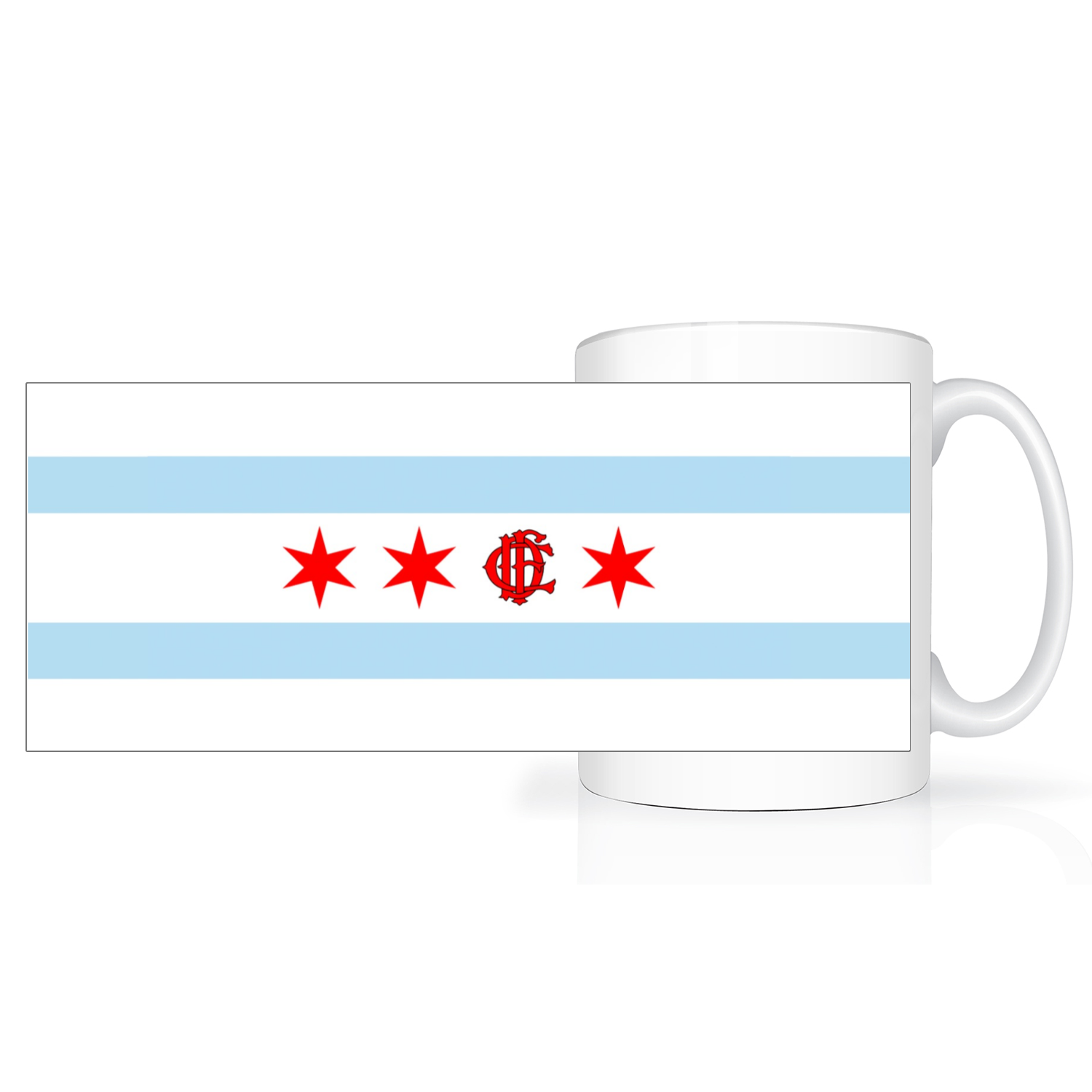 Chicago FD/EMT Flag 2 Tone 15oz Mug
