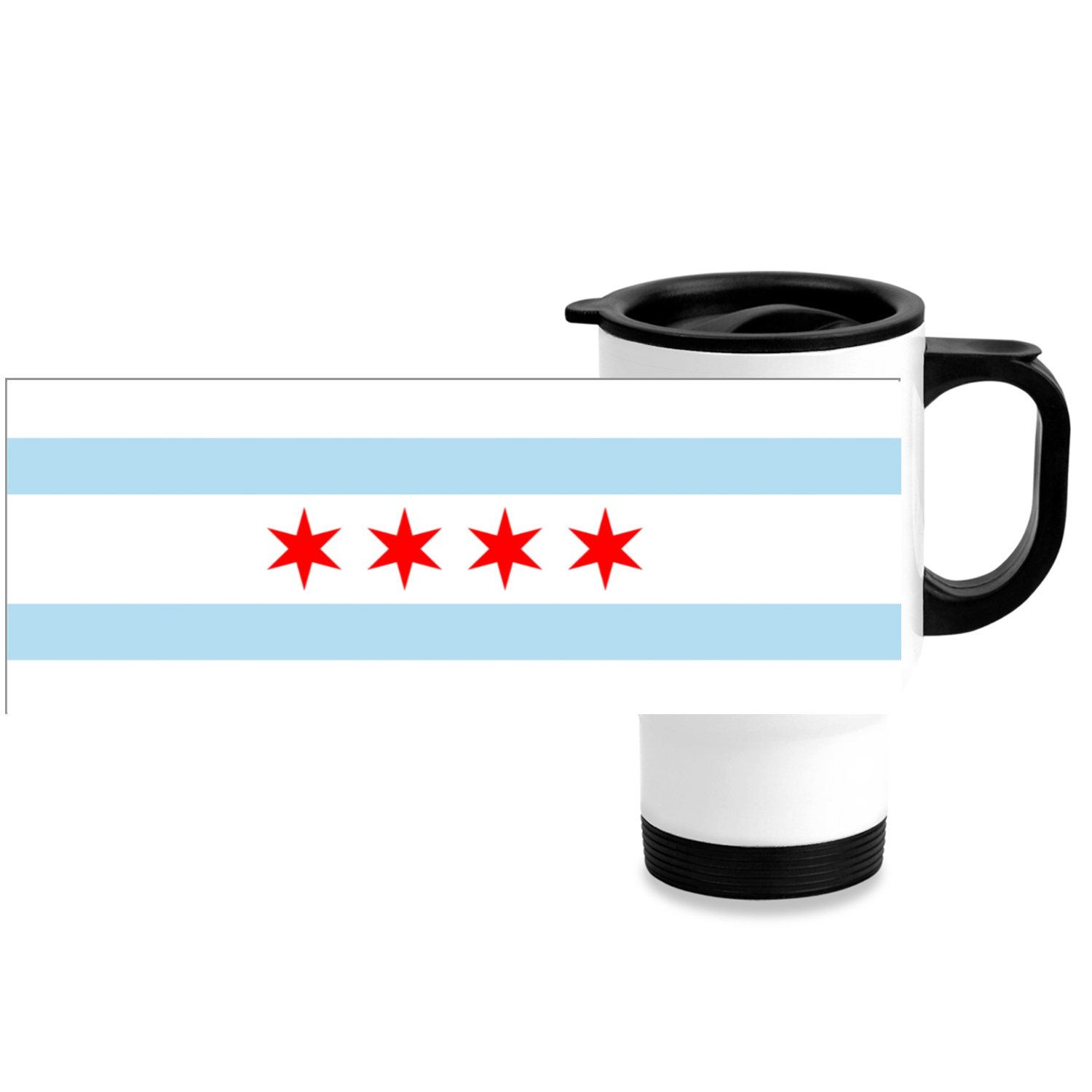 Chicago Flag Travel Mug