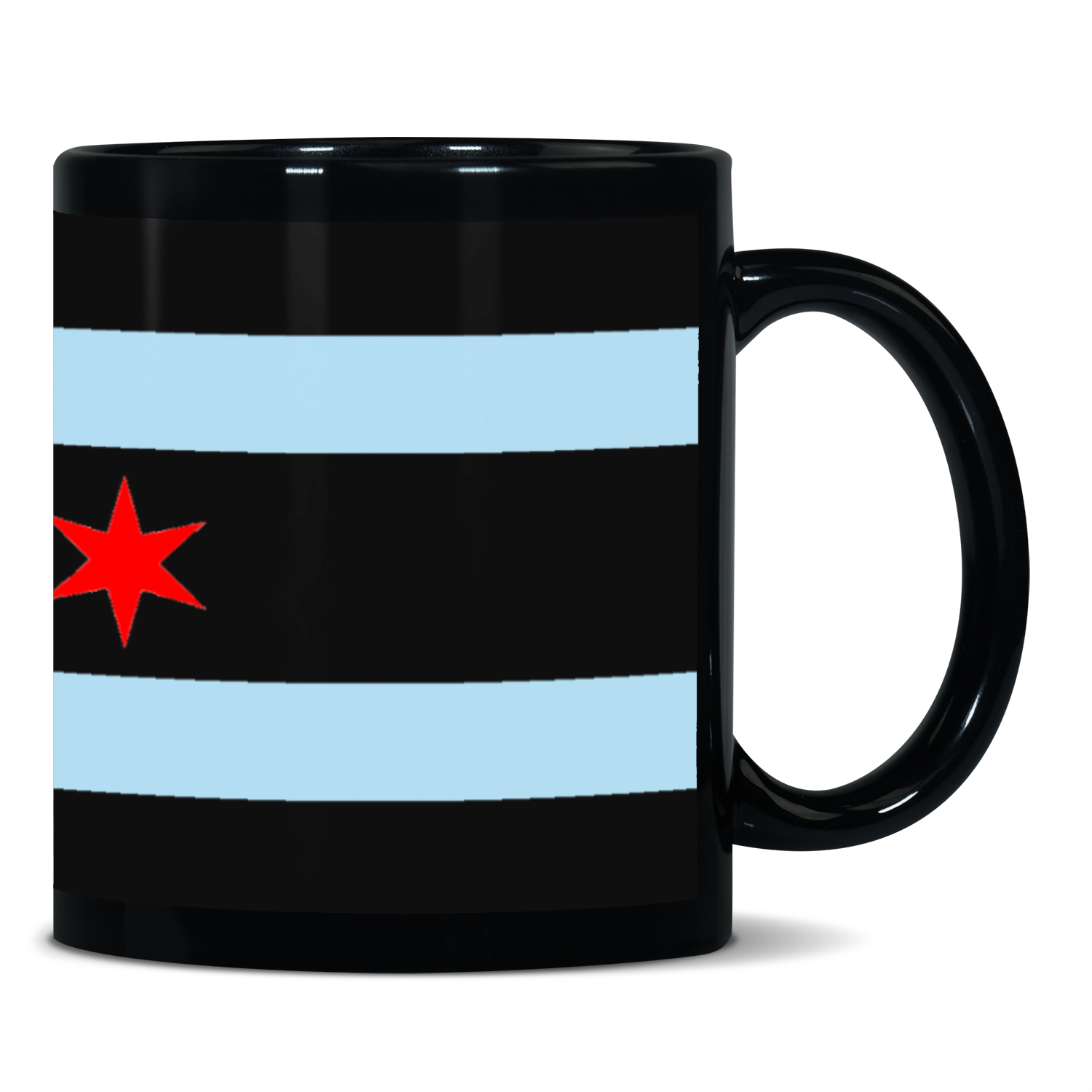 Chicago FD/EMT Flag 11oz Black Mug