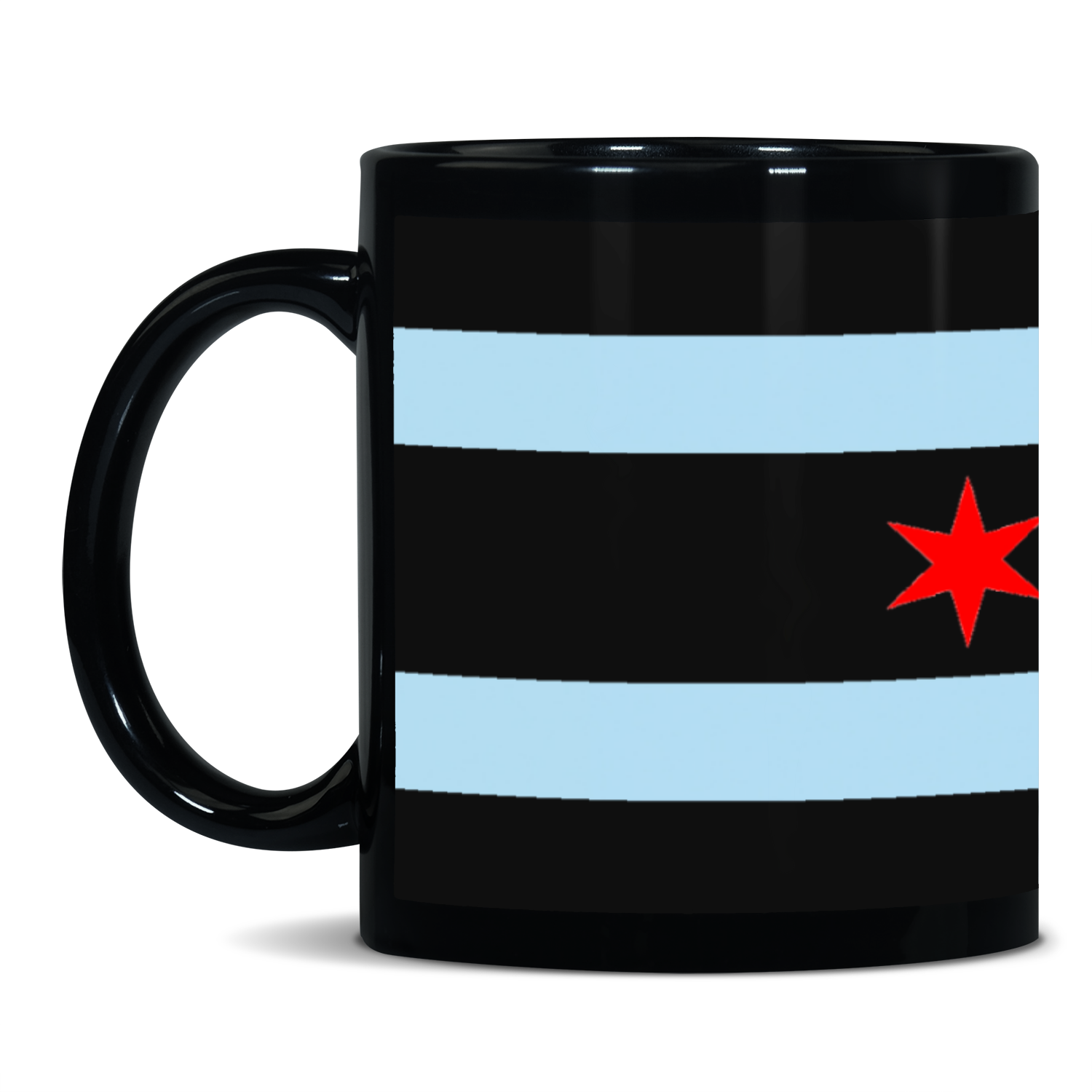 Chicago PD Flag 11oz Black Mug