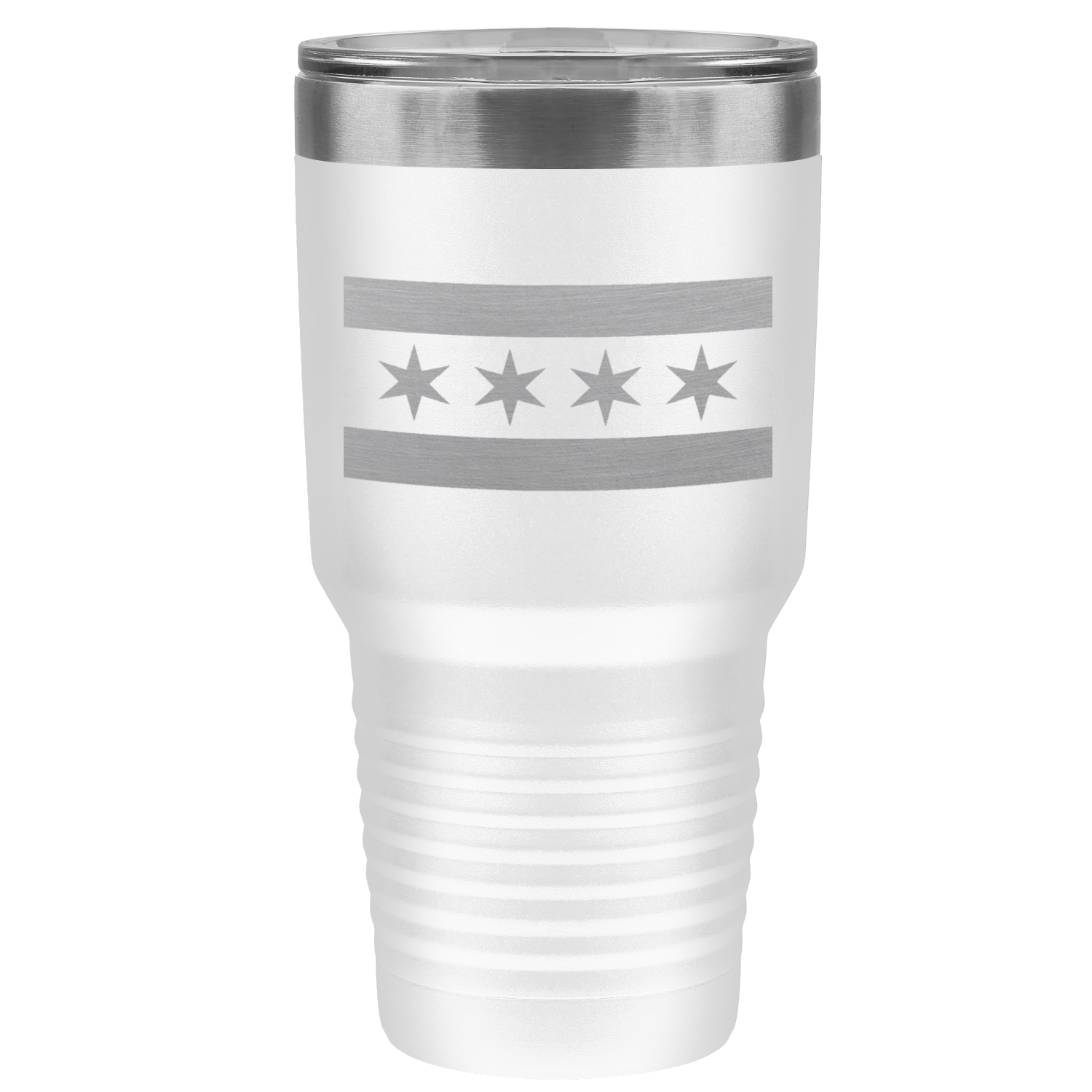 Chicago Flag 30oz Lazer Tumbler