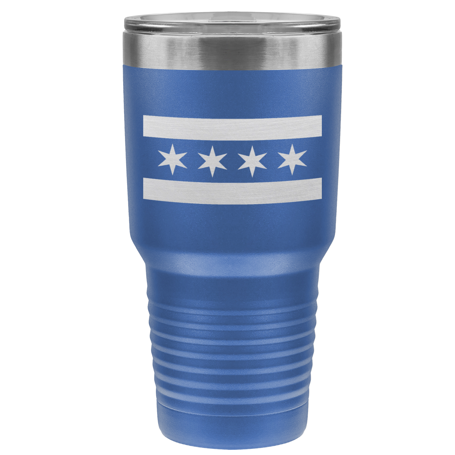 Chicago Flag 30oz Lazer Tumbler