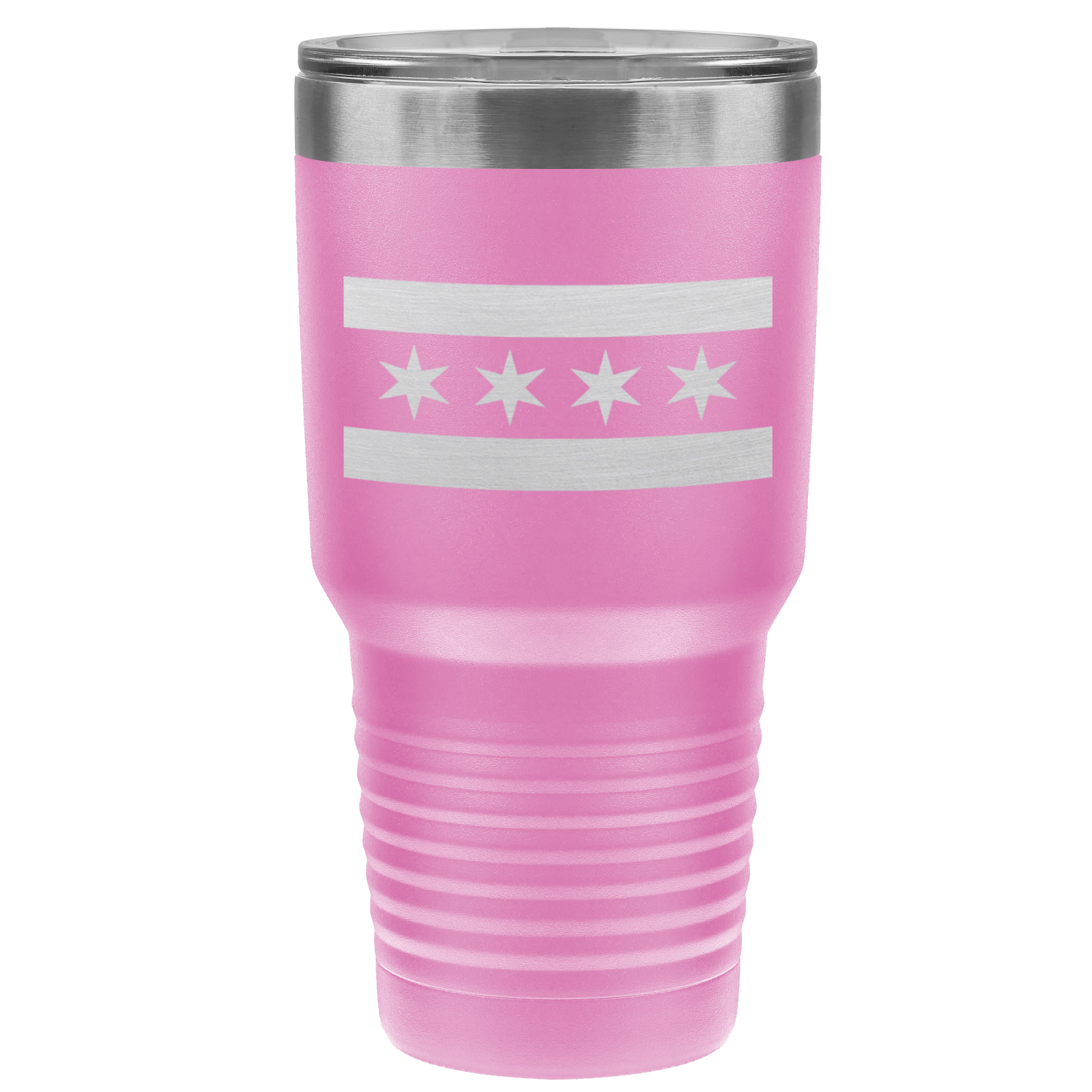 Chicago Flag 30oz Lazer Tumbler