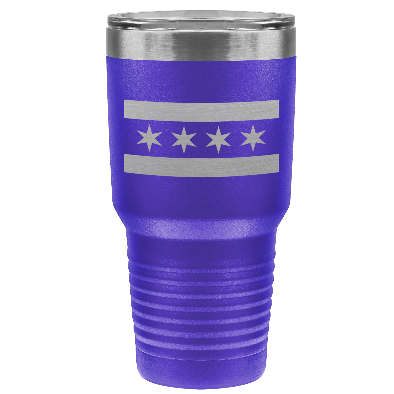 Chicago Flag 30oz Lazer Tumbler