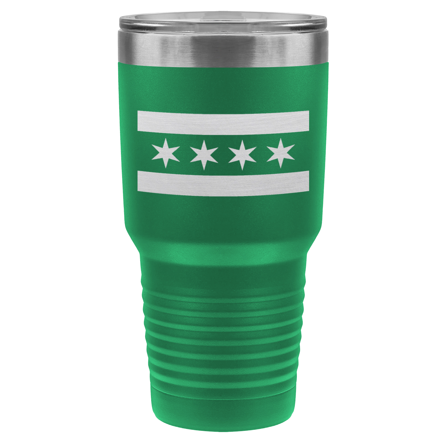 Chicago Flag 30oz Lazer Tumbler