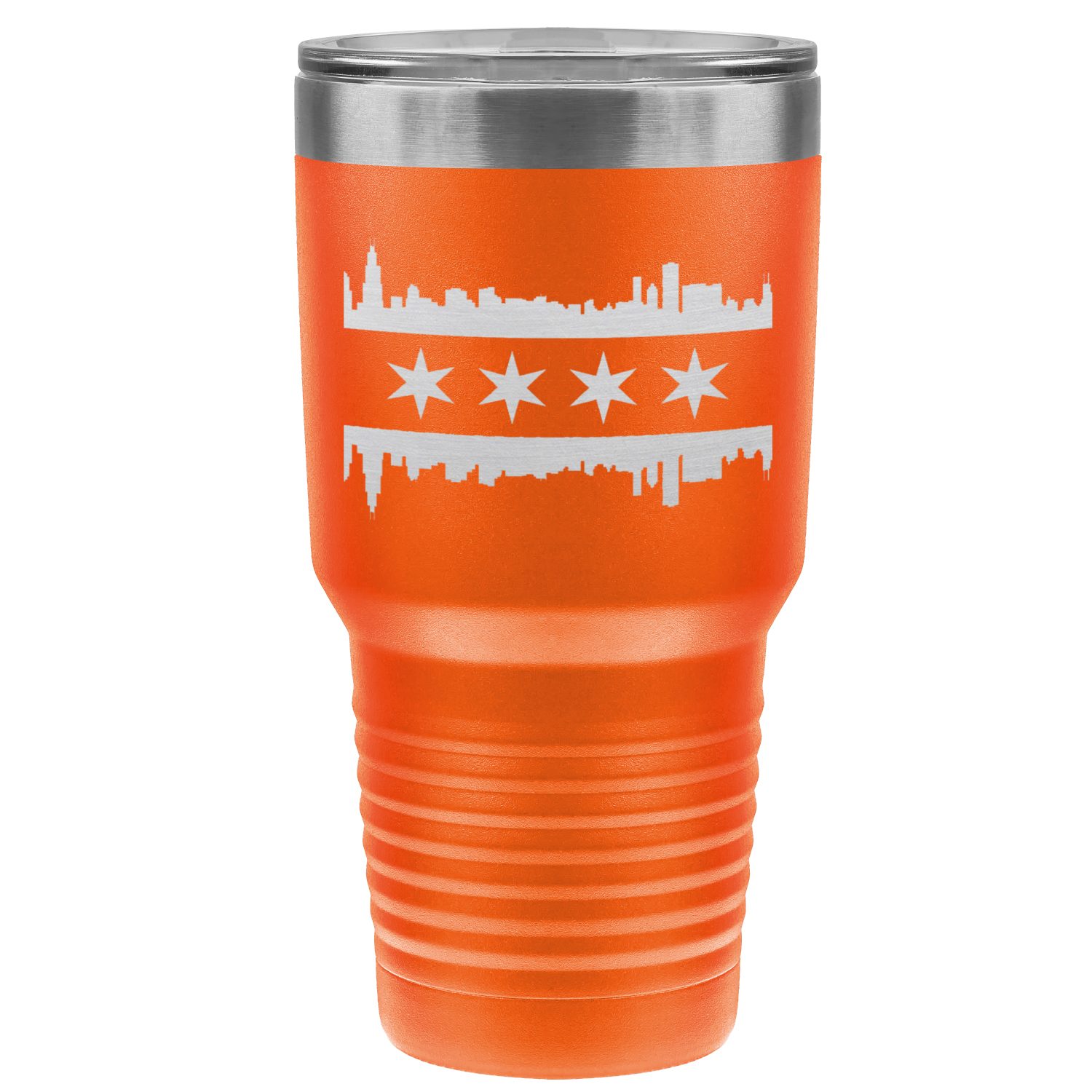 Chicago Skyline Flag 30oz Tumbler