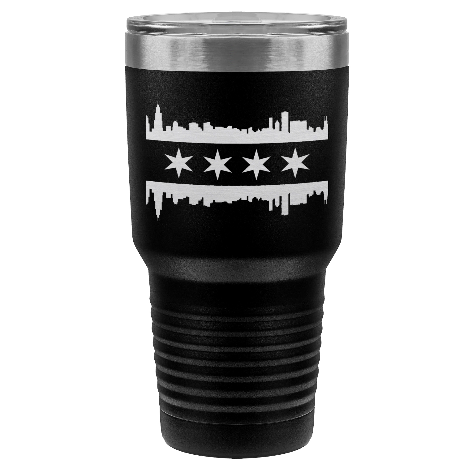 Chicago Skyline Flag 30oz Tumbler
