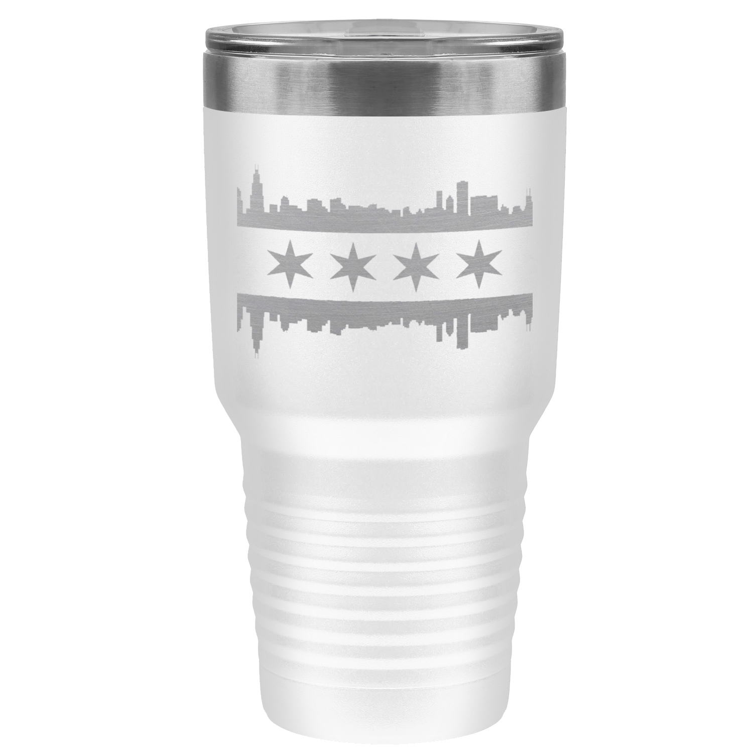 Chicago Skyline Flag 30oz Tumbler