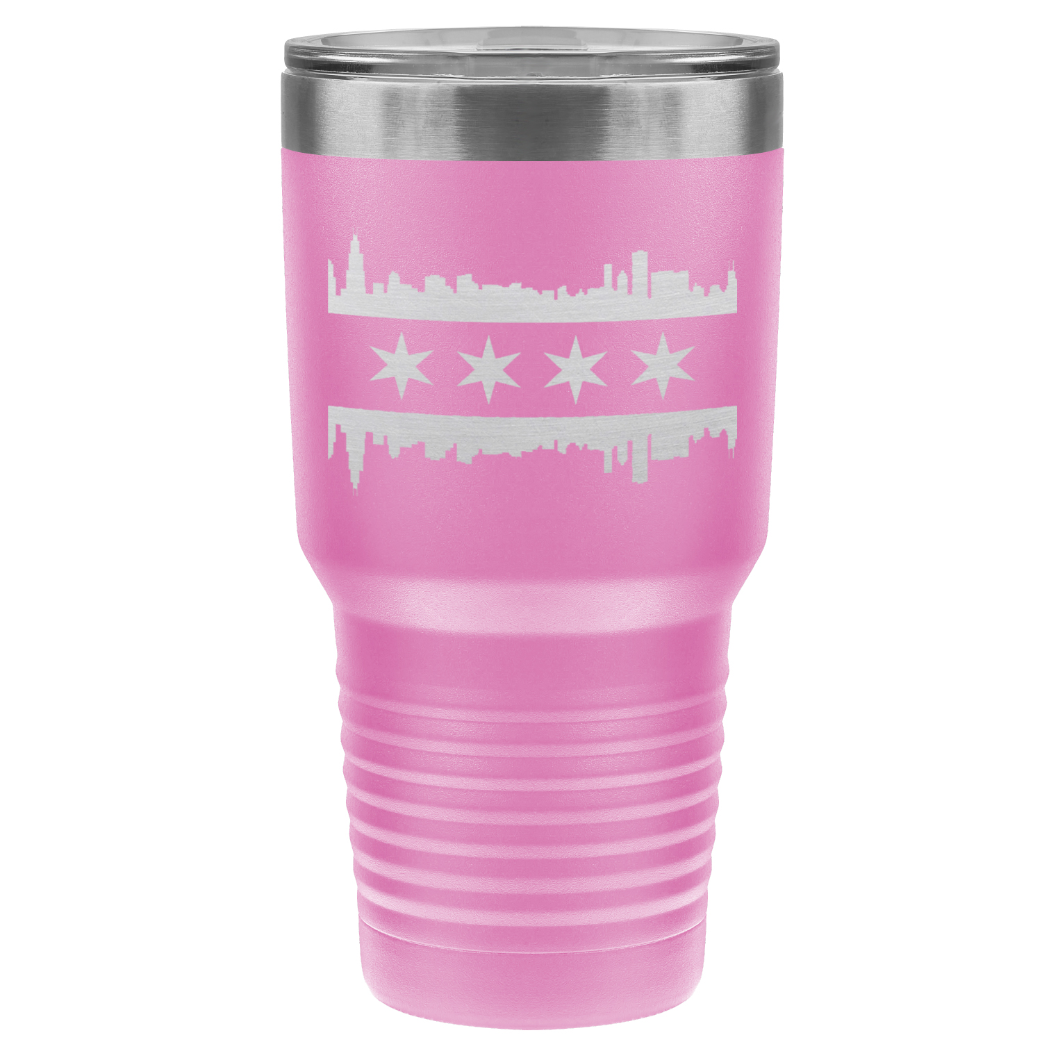 Chicago Skyline Flag 30oz Tumbler