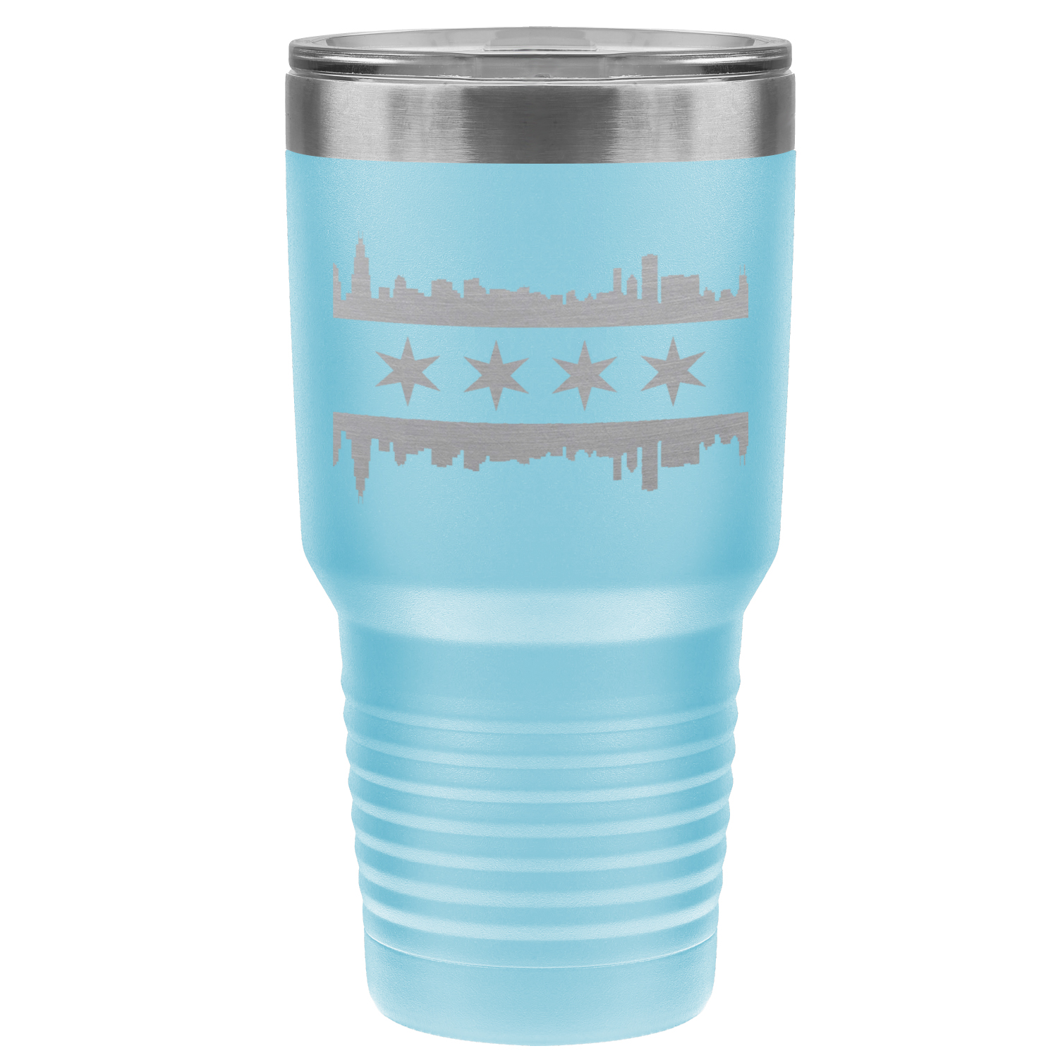 Chicago Skyline Flag 30oz Tumbler