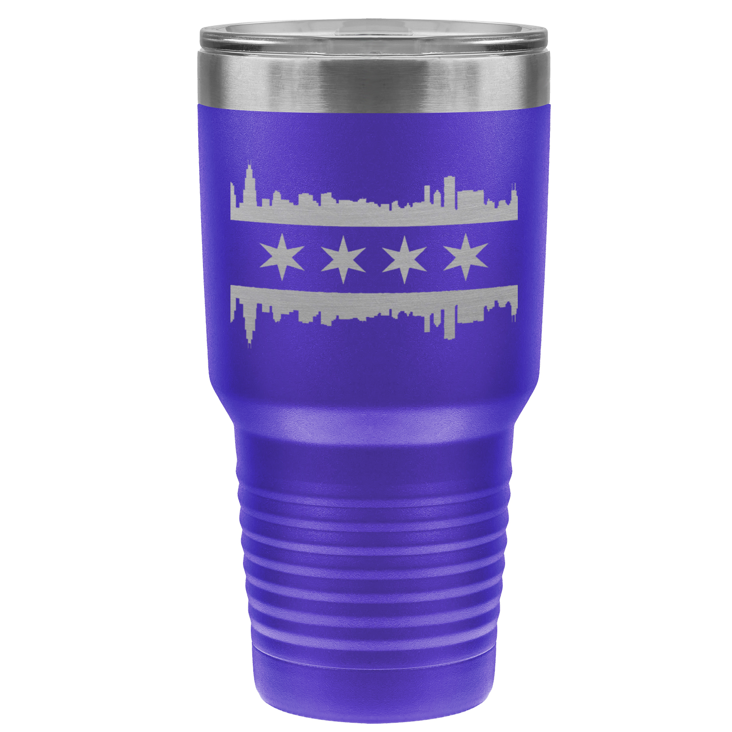 Chicago Skyline Flag 30oz Tumbler