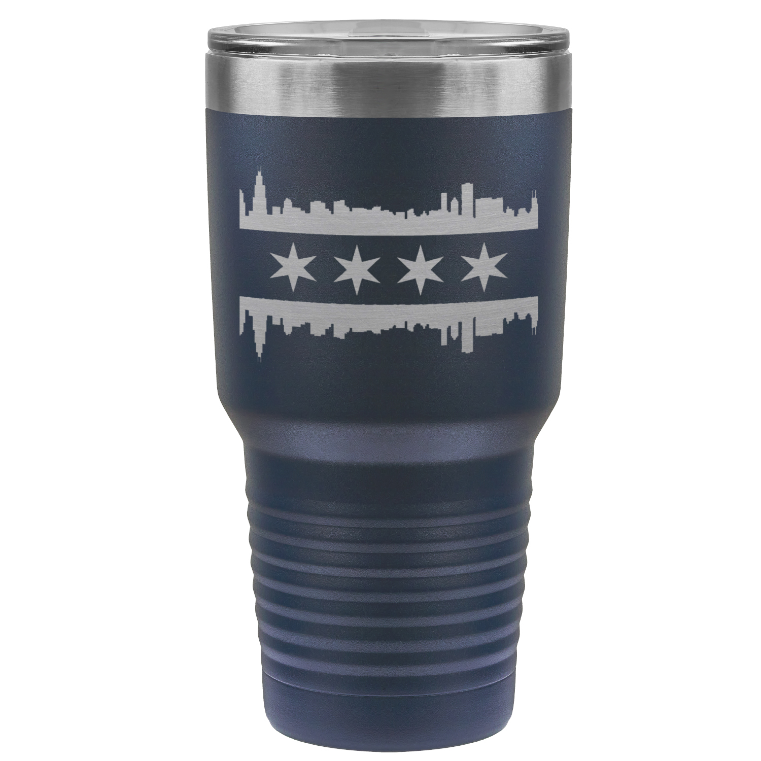 Chicago Skyline Flag 30oz Tumbler