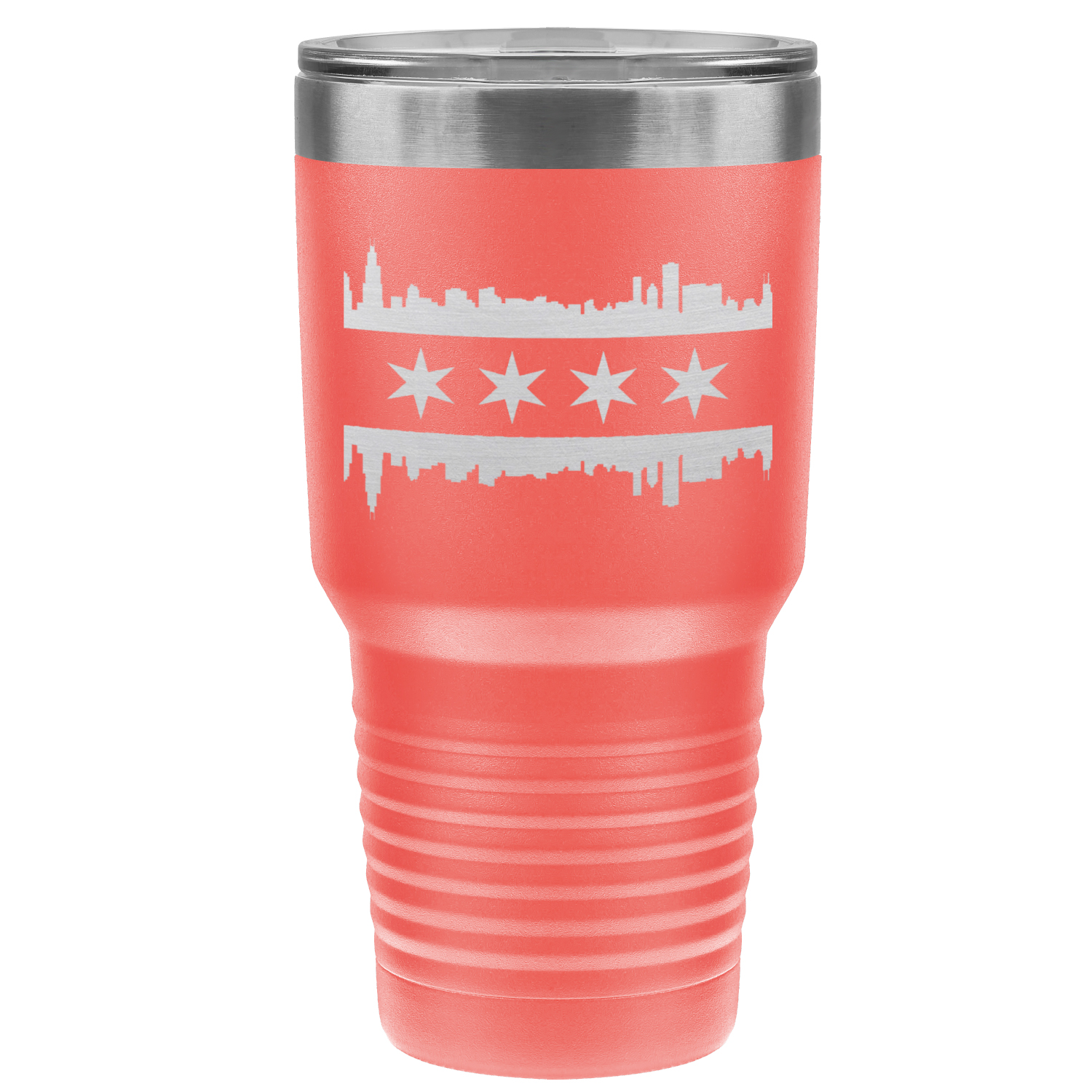Chicago Skyline Flag 30oz Tumbler