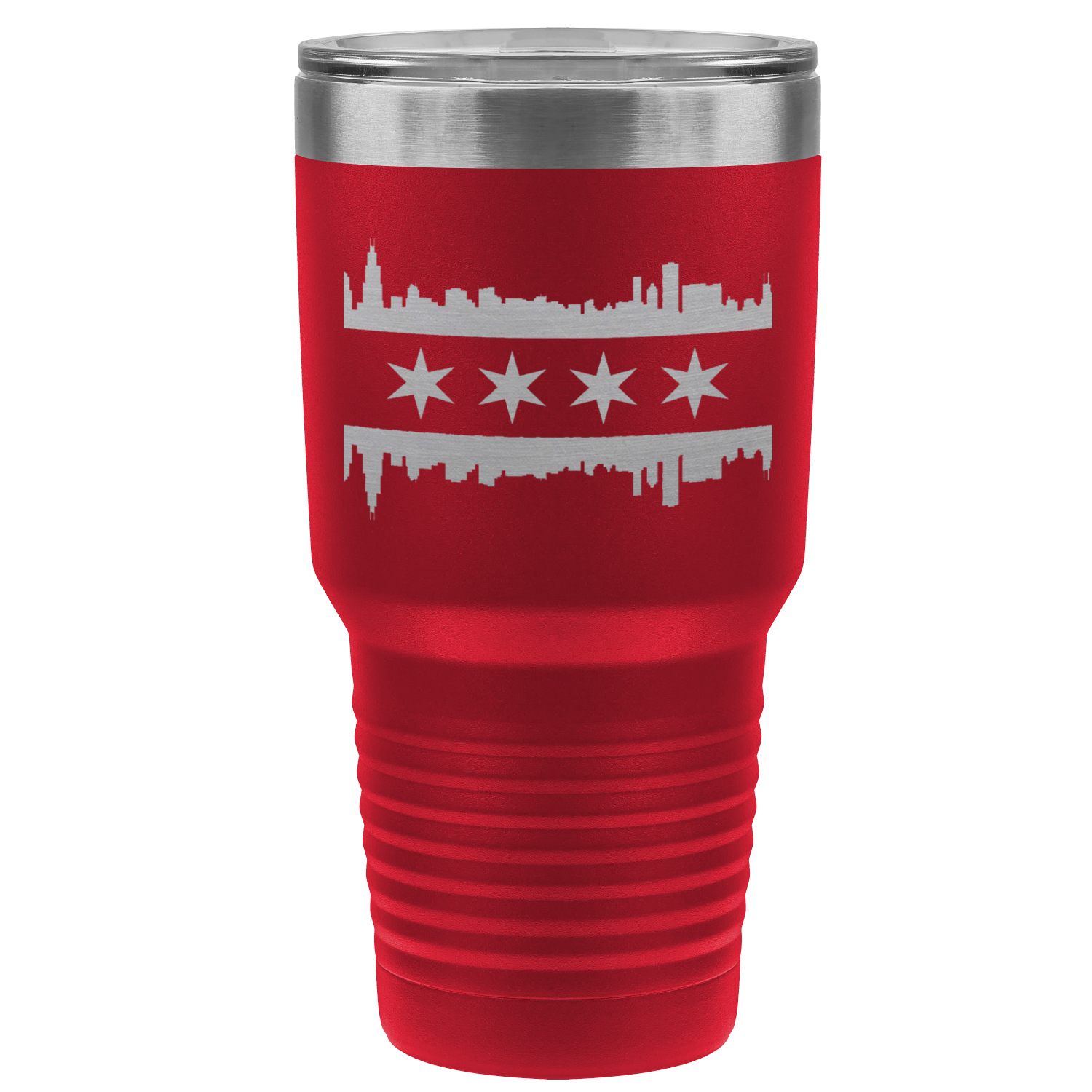 Chicago Skyline Flag 30oz Tumbler