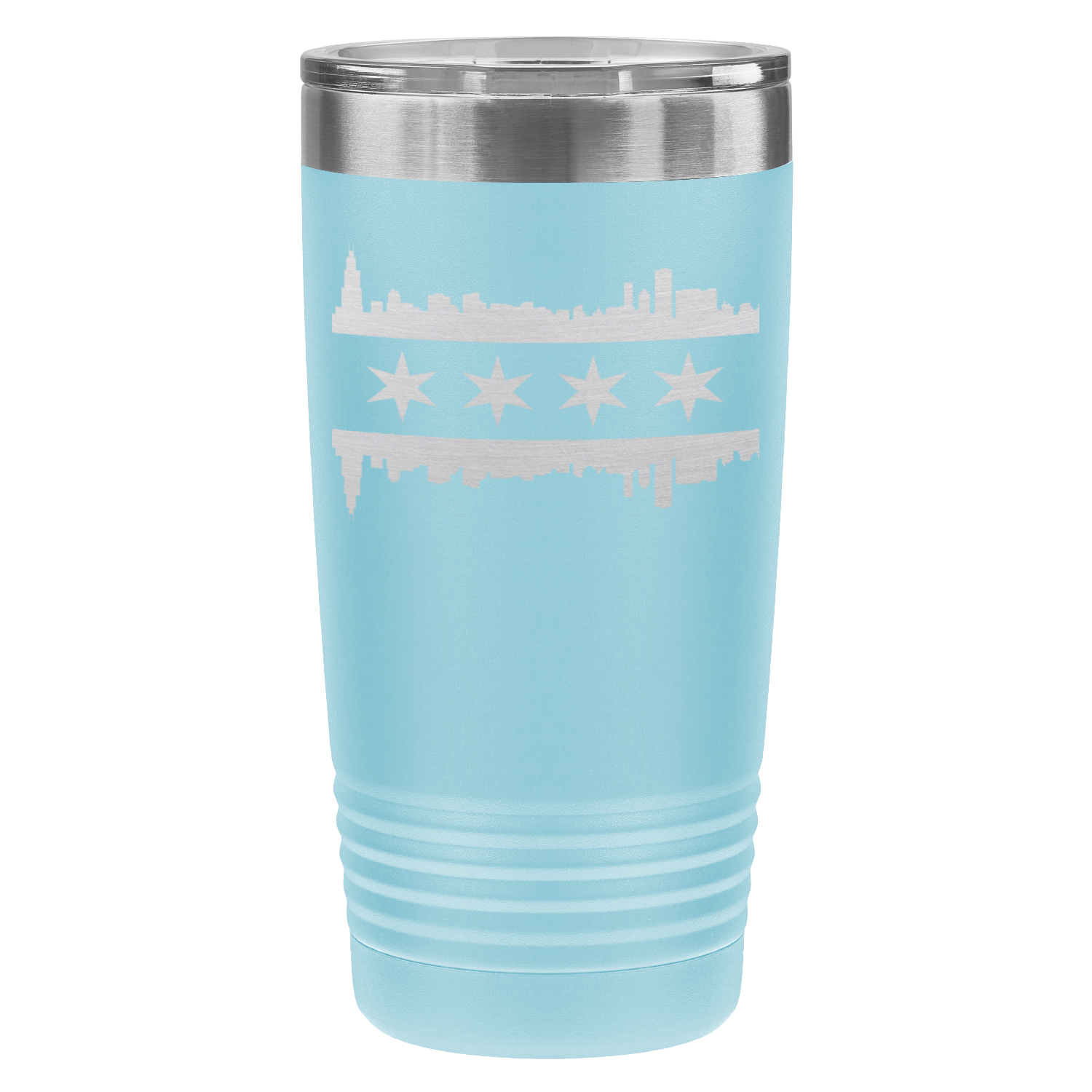 Chicago Skyline Flag 20oz Tumbler