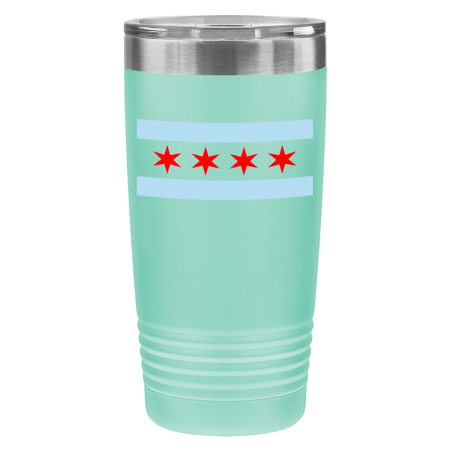 Chicago Flag 20oz UV Tumbler