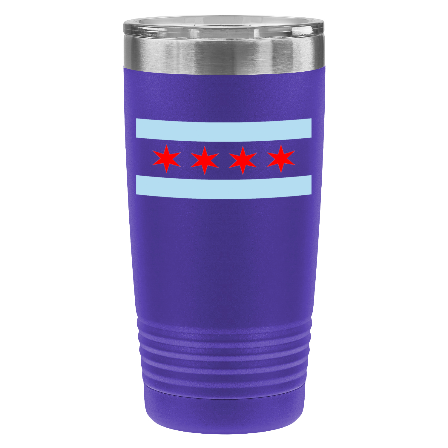 Chicago Flag 20oz UV Tumbler