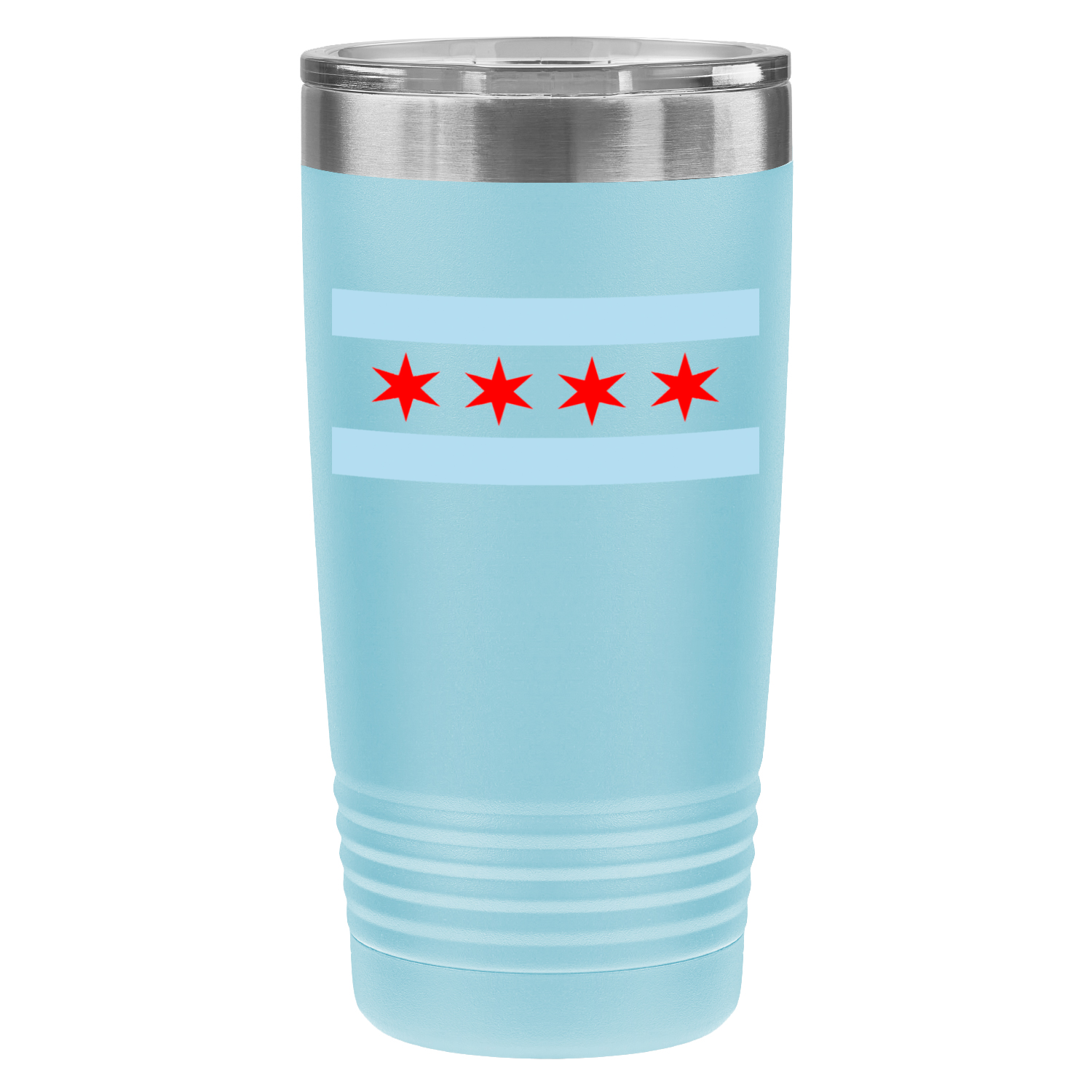 Chicago Flag 20oz UV Tumbler