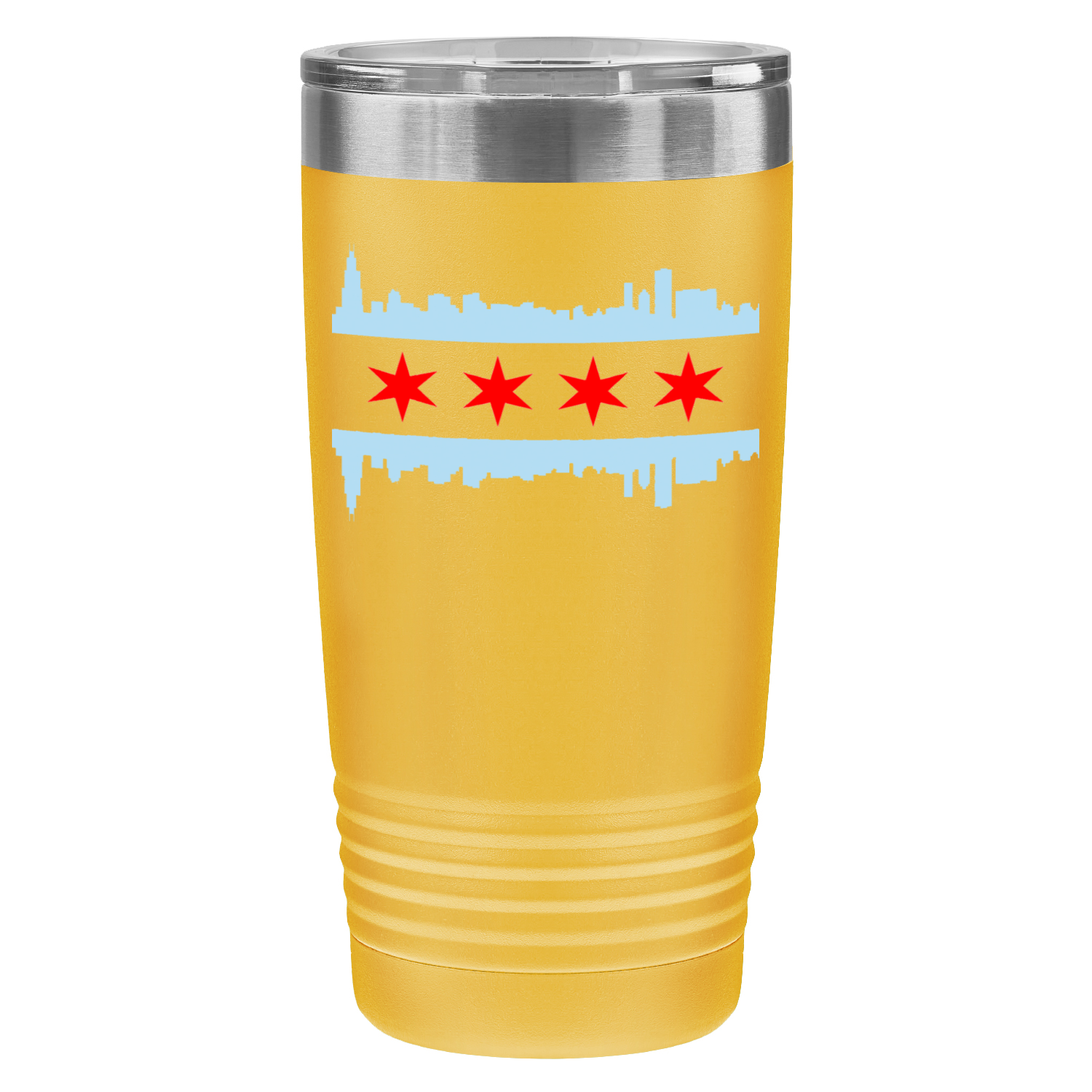 Chicago Skyline Flag 20oz UV Tumbler