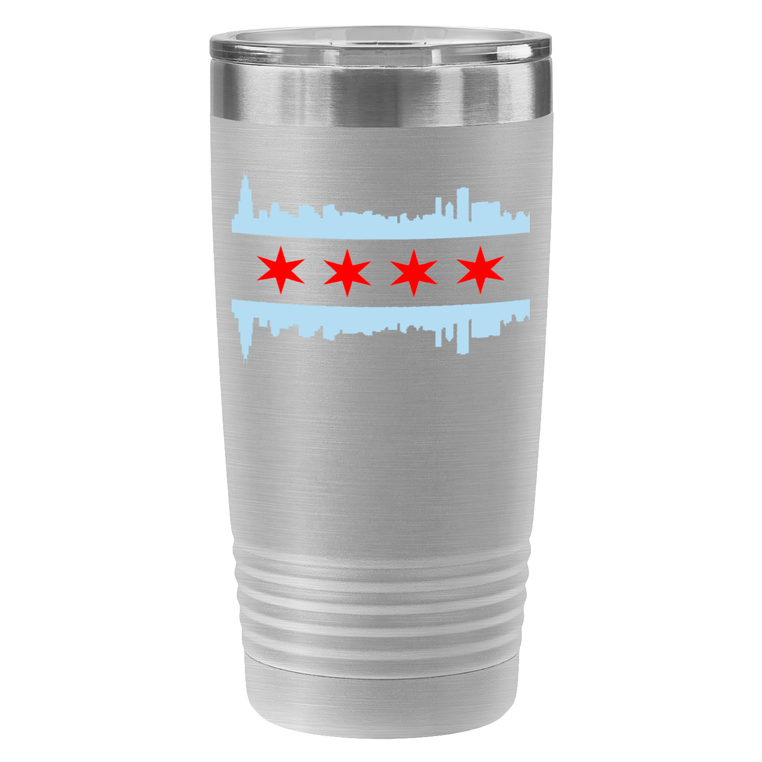 Chicago Skyline Flag 20oz UV Tumbler