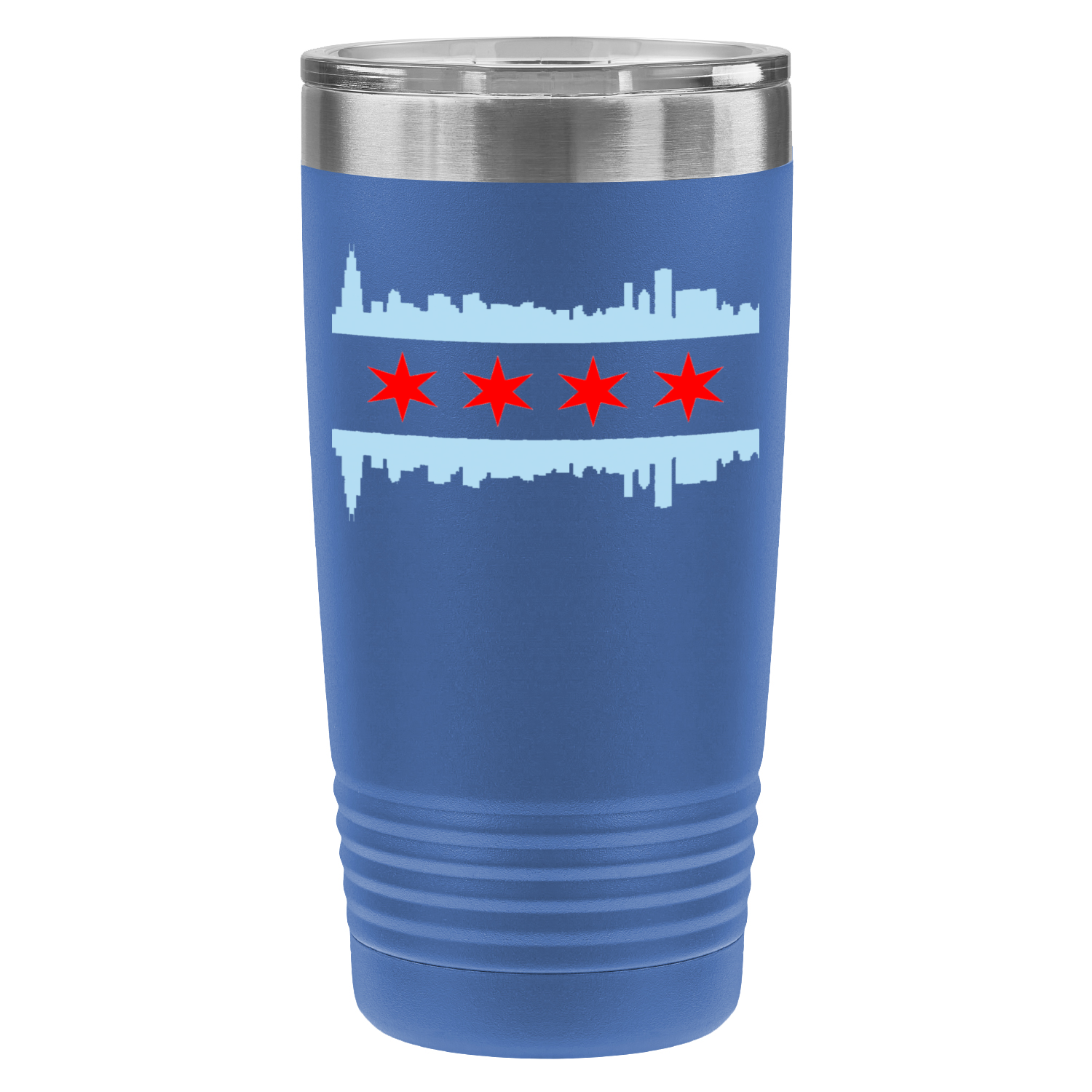 Chicago Skyline Flag 20oz UV Tumbler