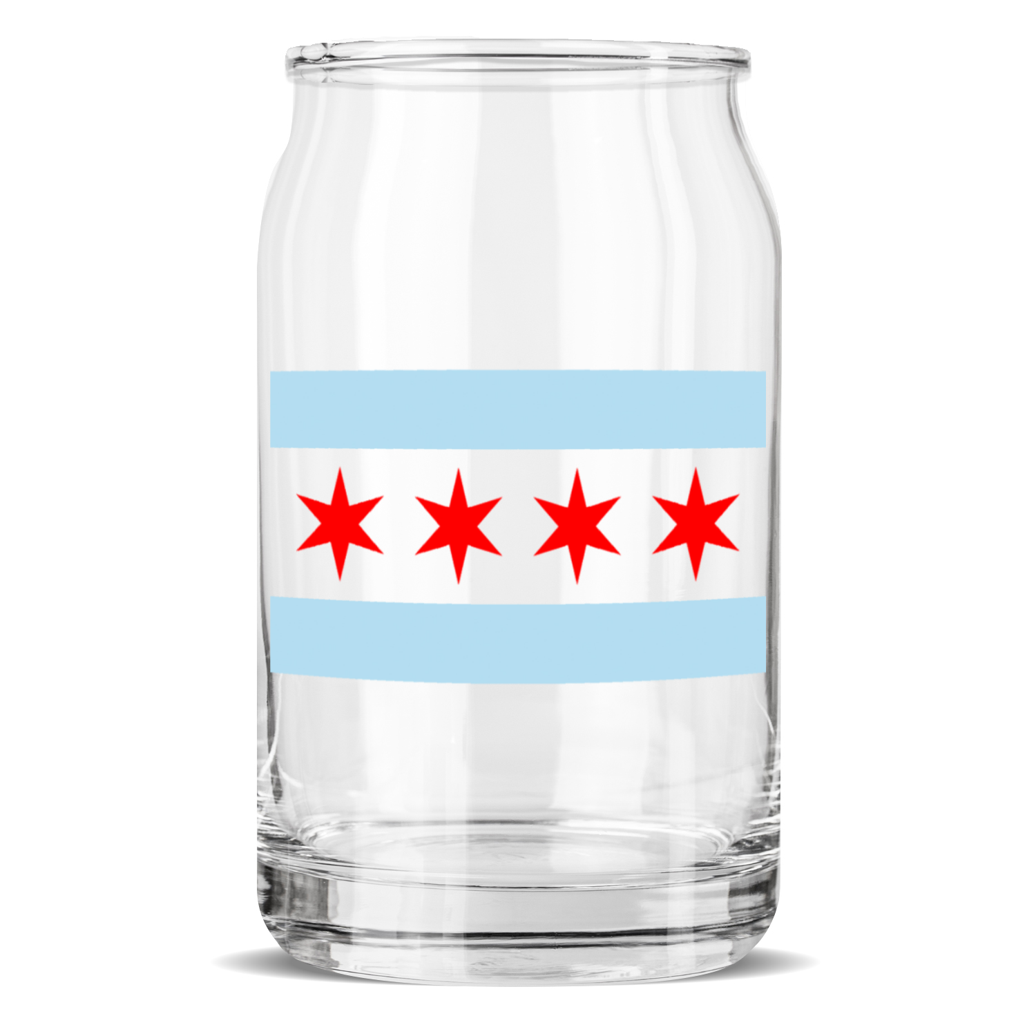 Chicago Flag Sculptured Glass