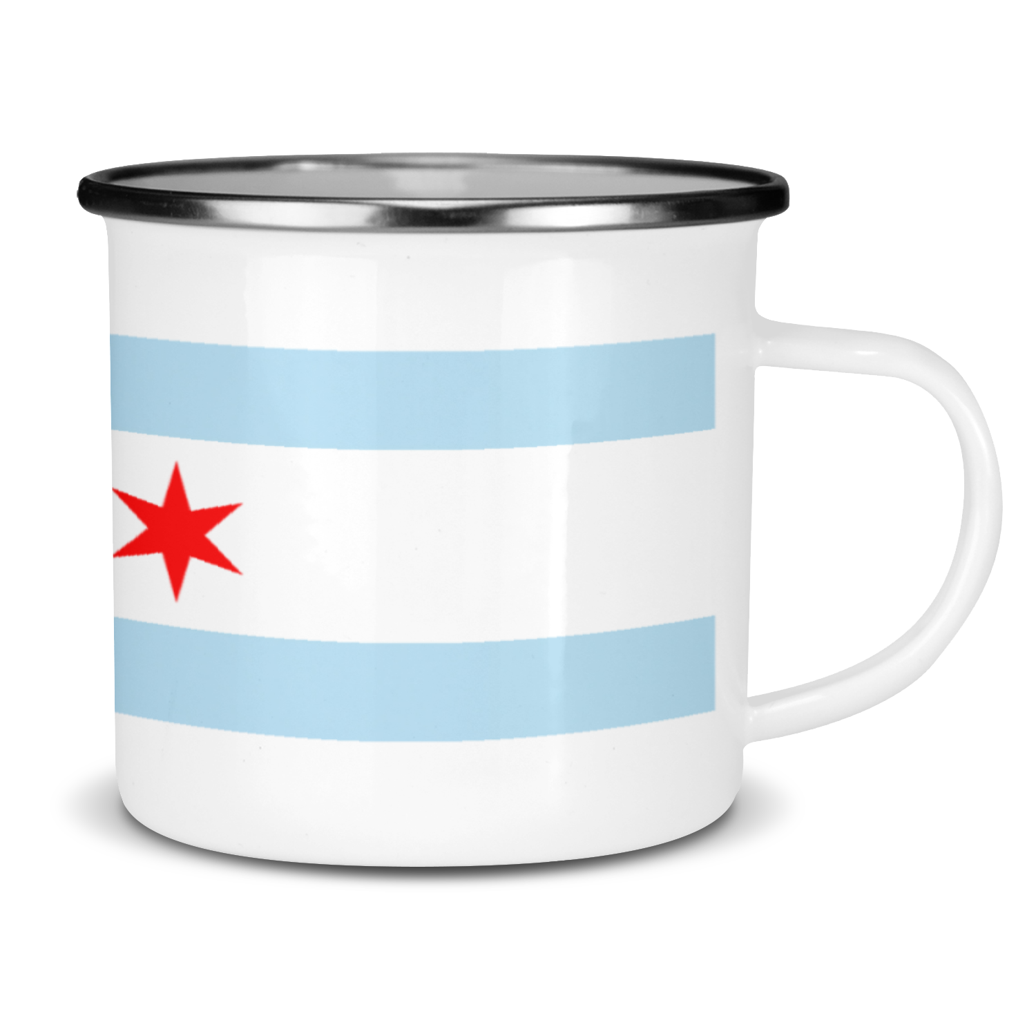 Chicago PD Flag Enamel Mug