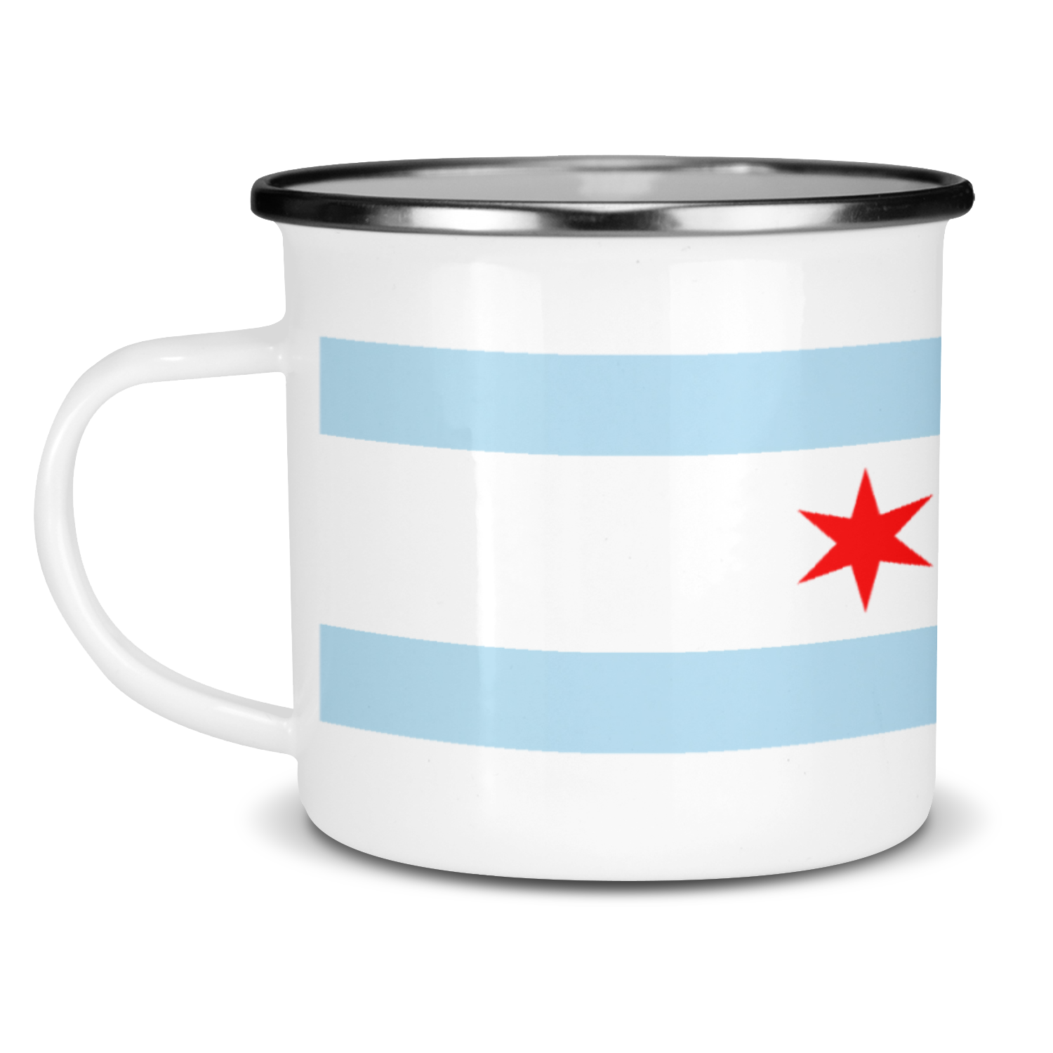 Chicago FD/EMT Flag Enamel Mug