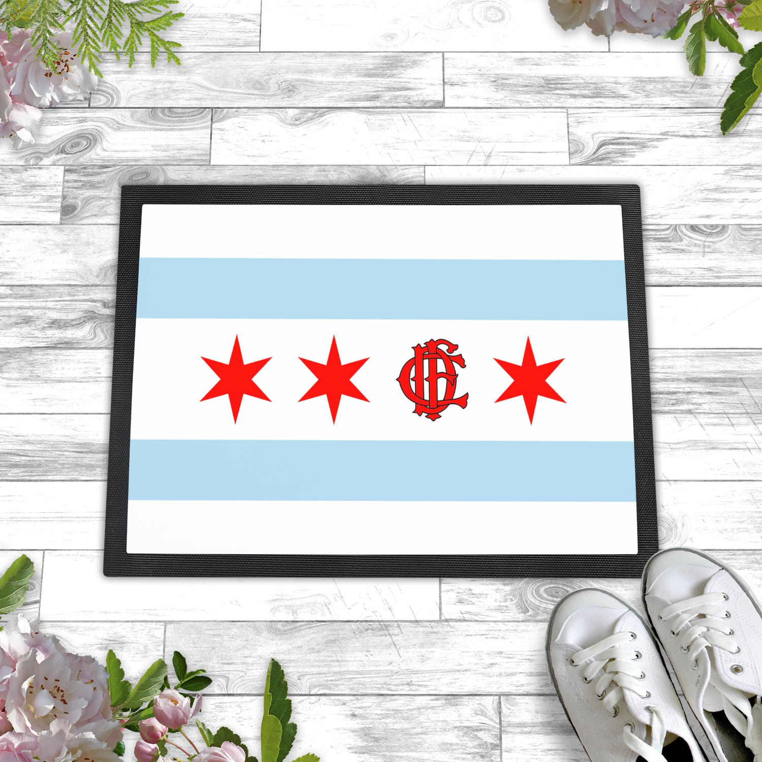Chicago FD/EMT Flag Floor Mat