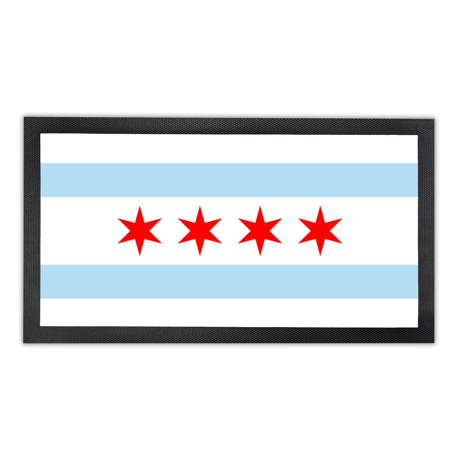 Chicago Flag Bar Mat