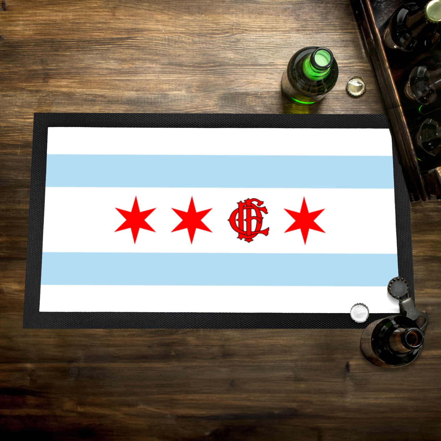Chicago FD/EMT Flag Bar Mat