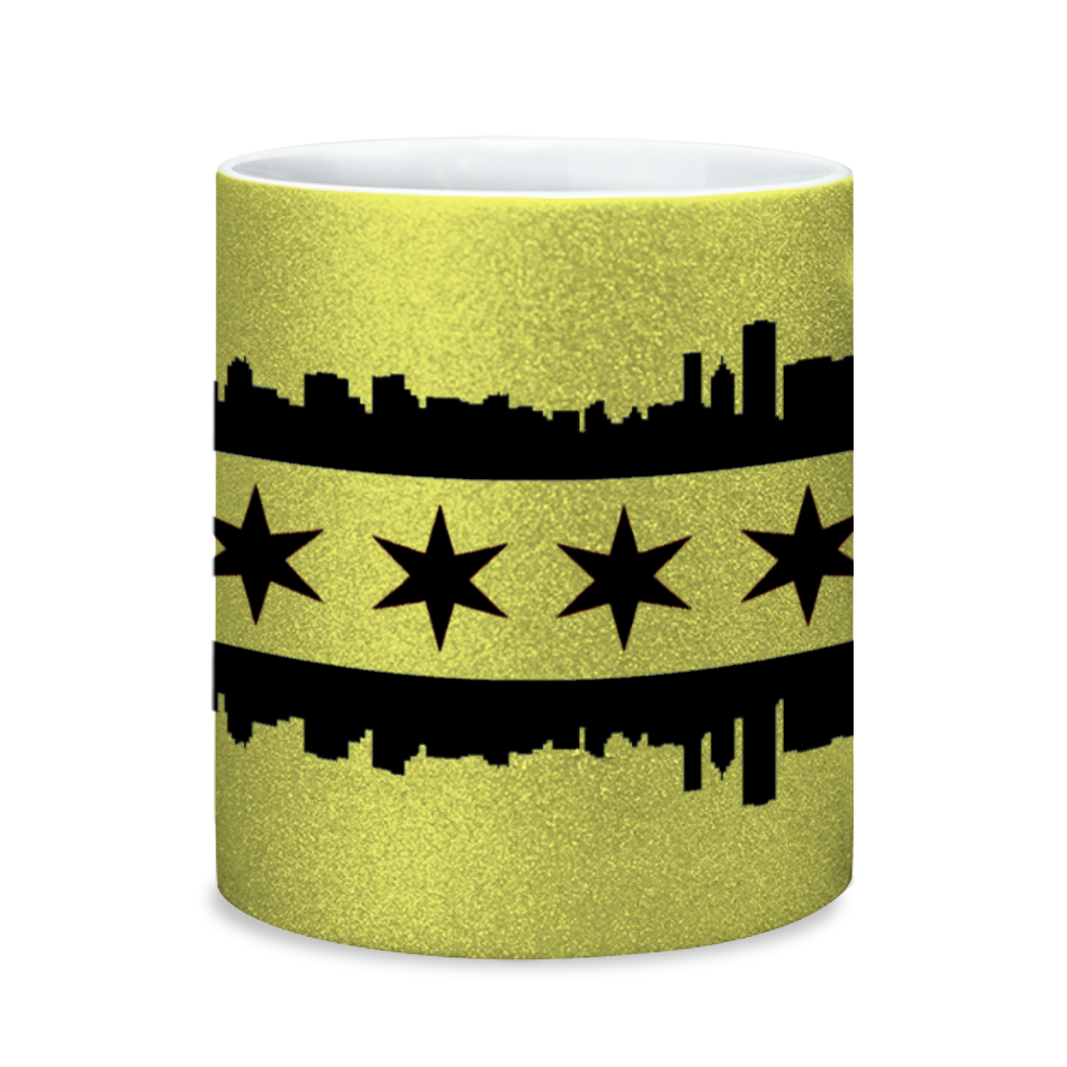 Chicago Skyline Flag 11oz Sparkling Mug