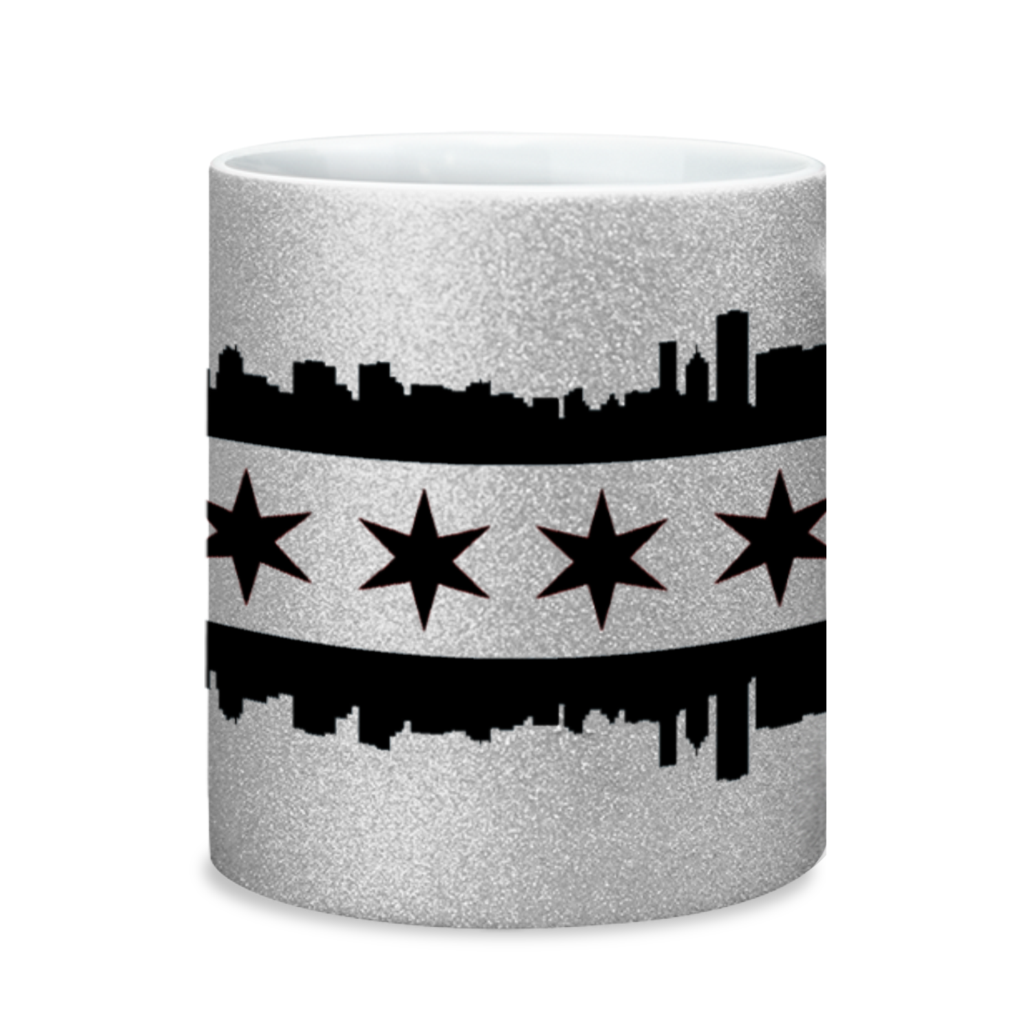 Chicago Skyline Flag 11oz Sparkling Mug