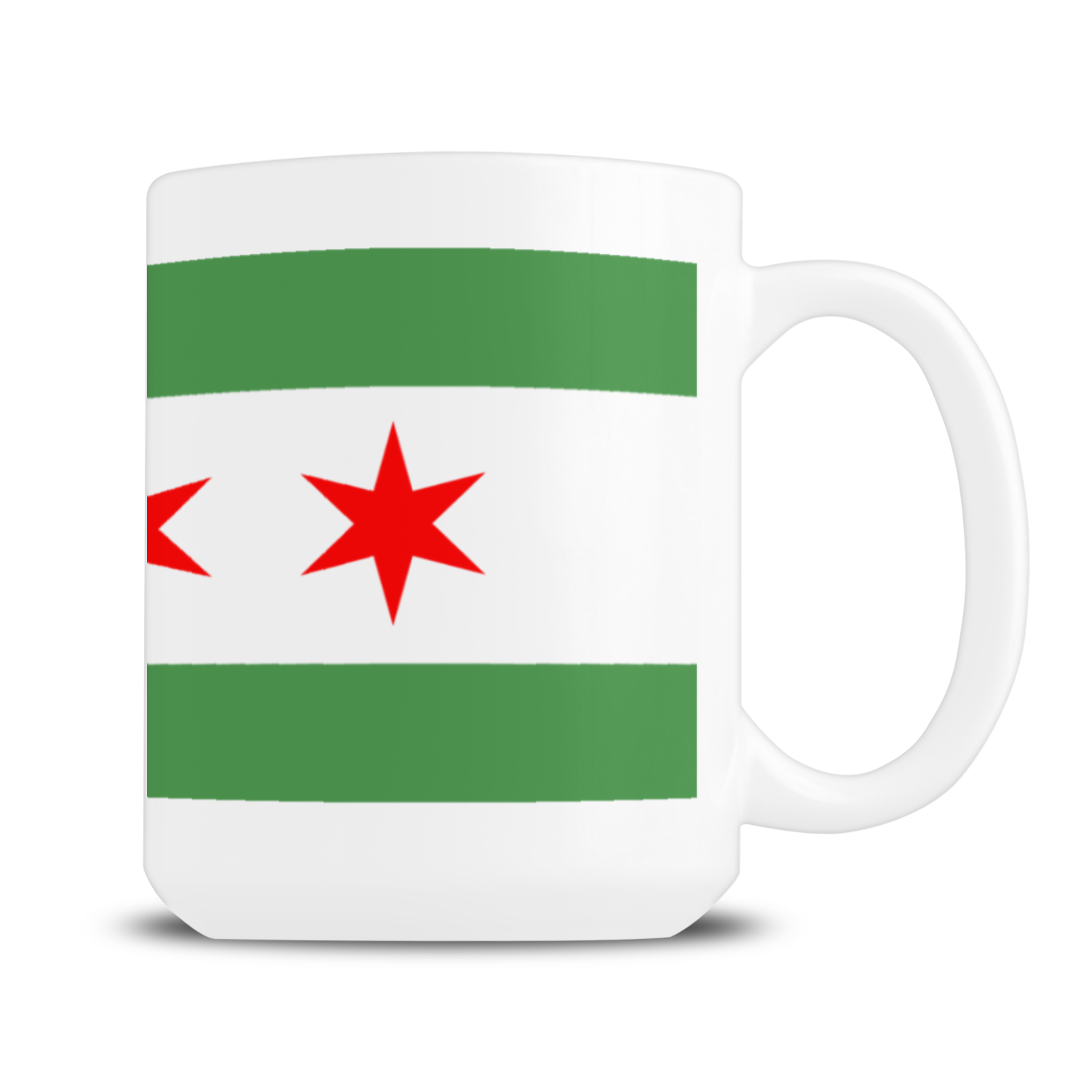 Chicago Flag Green River 15oz Mug