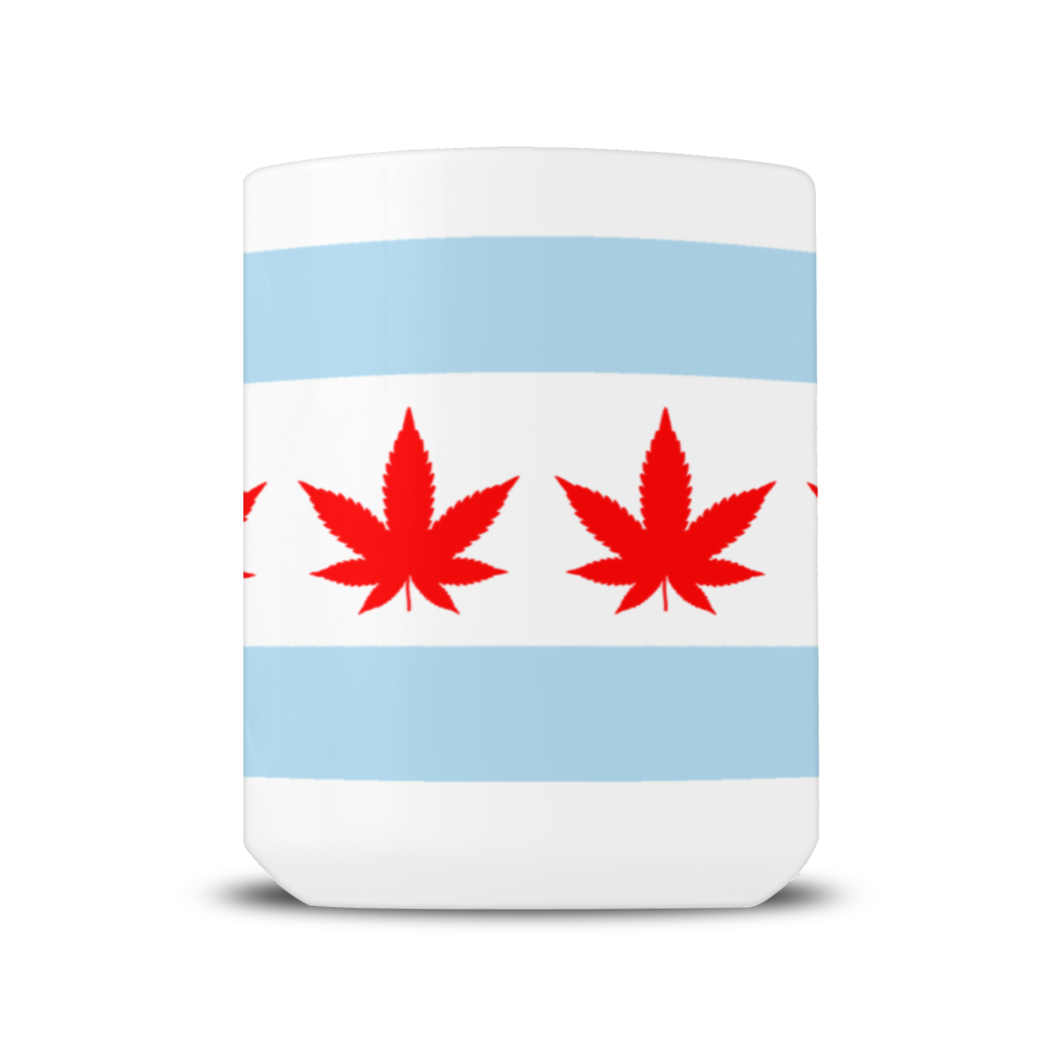 Chicago Flag Four Pot Leaf 15oz Mug
