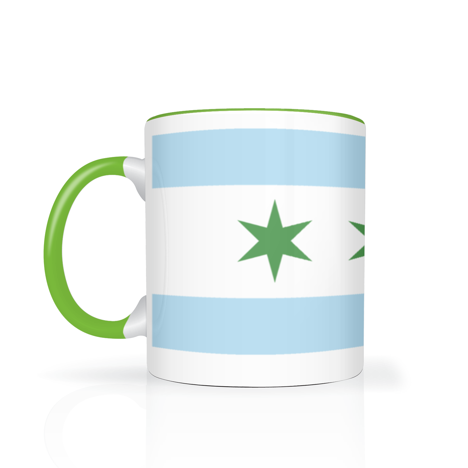 Chicago Flag St. Patty's 11oz 2 Tone Mug