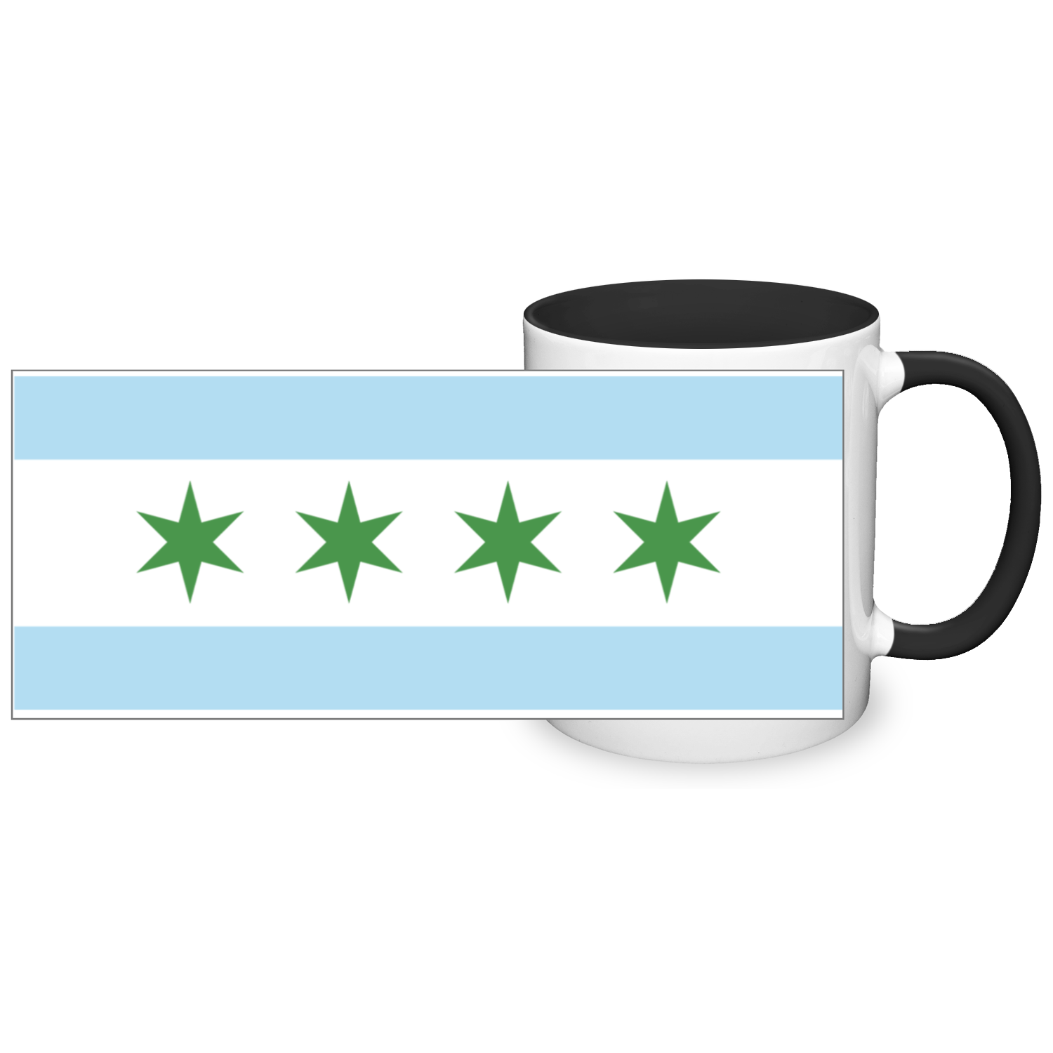Chicago Flag St. Patty's 11oz 2 Tone Mug