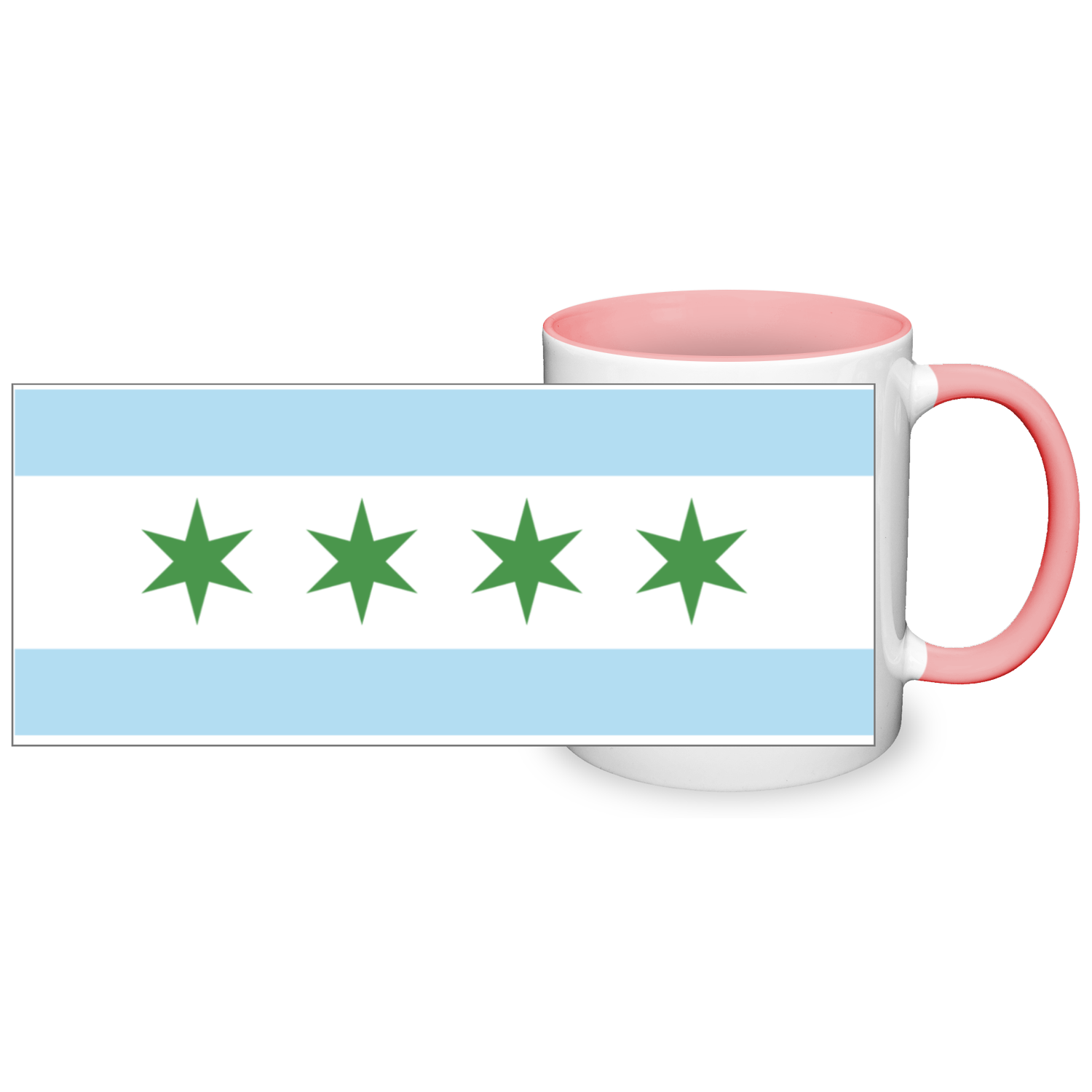 Chicago Flag St. Patty's 11oz 2 Tone Mug