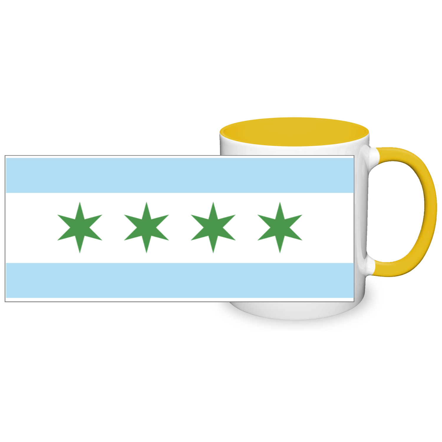 Chicago Flag St. Patty's 11oz 2 Tone Mug