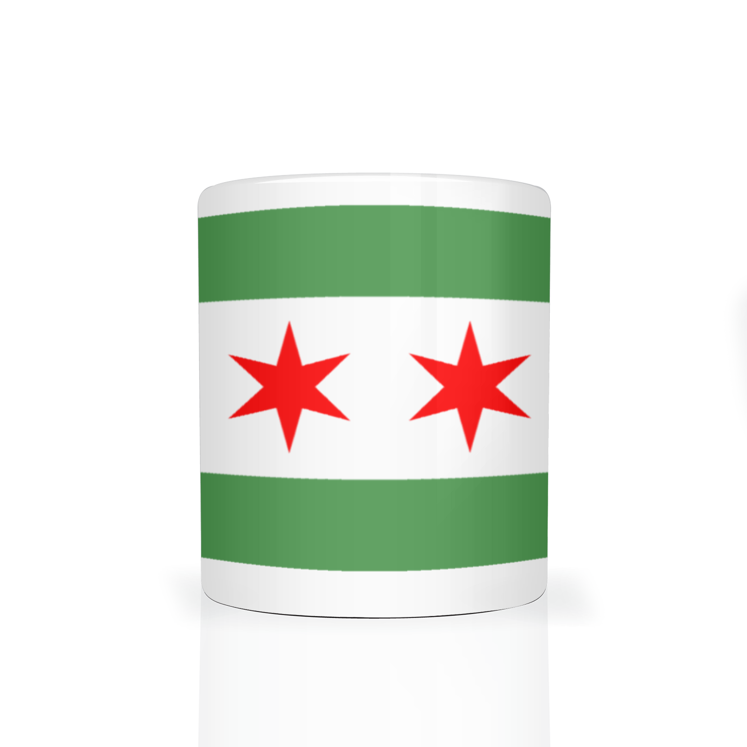 Chicago Flag Green River 11oz 2 Tone Mug